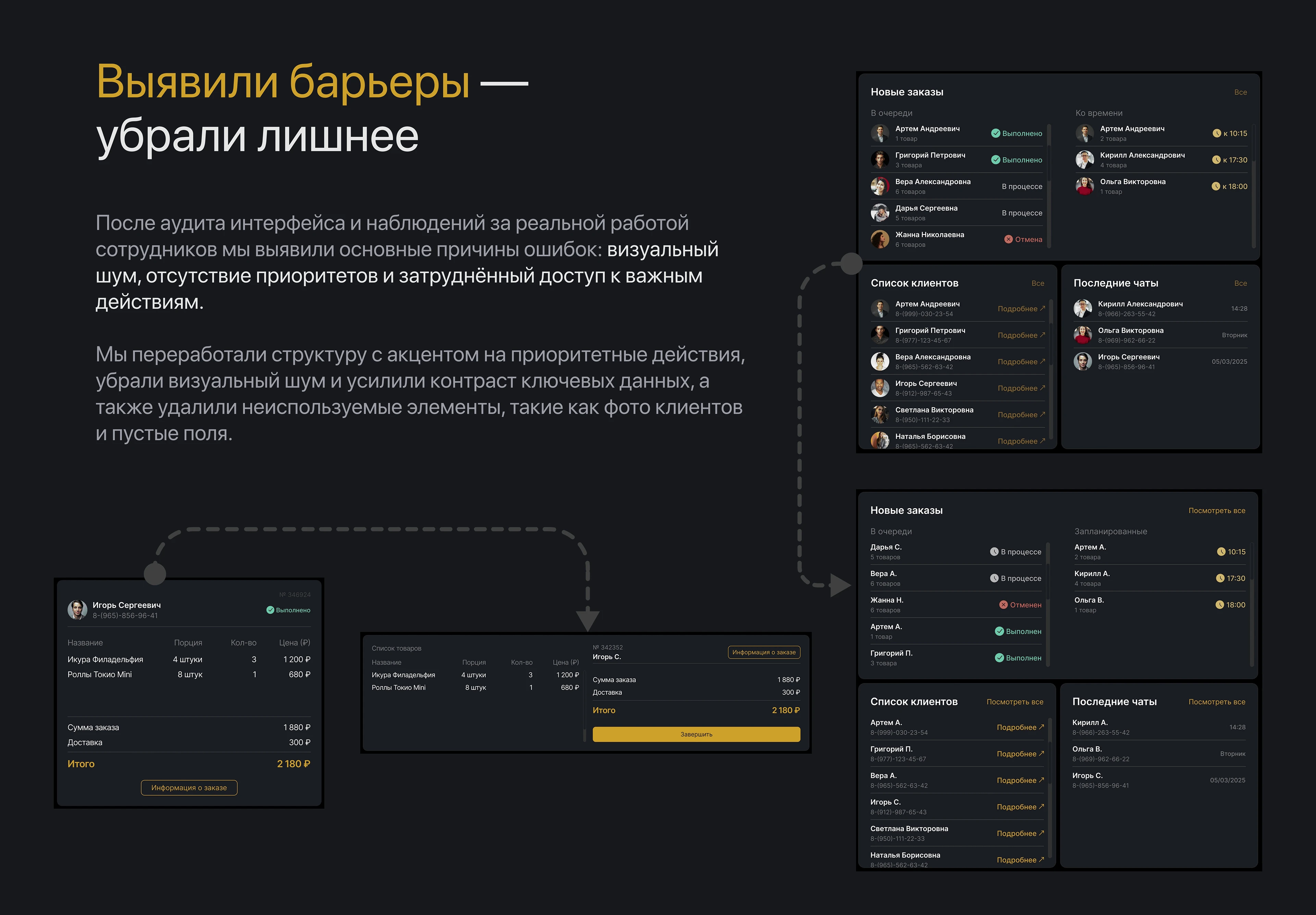 Дизайн интерфейса CRM-системы для ресторана — Изображение №9 — Интерфейсы на Dprofile