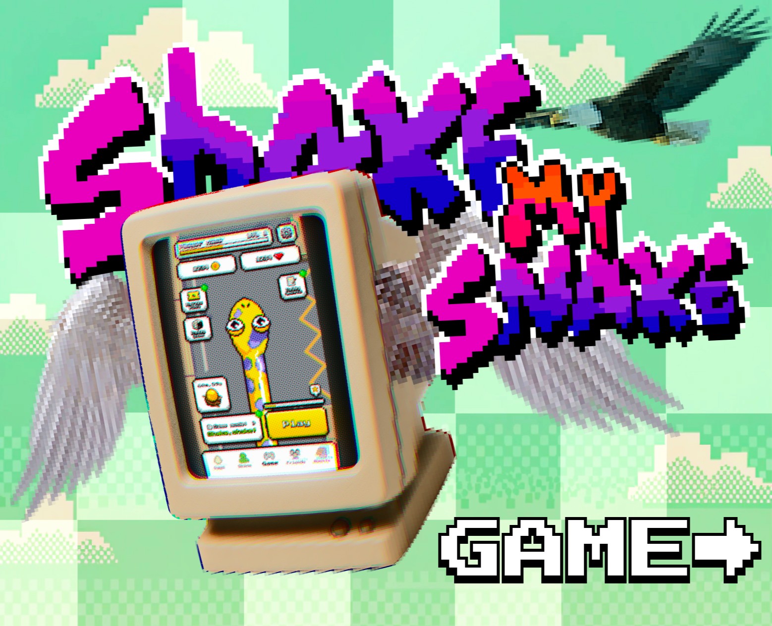 ПРИЧИНА ТРЯСКИ? SHAKE MY SNAKE — Интерфейсы, Иллюстрация на Dprofile