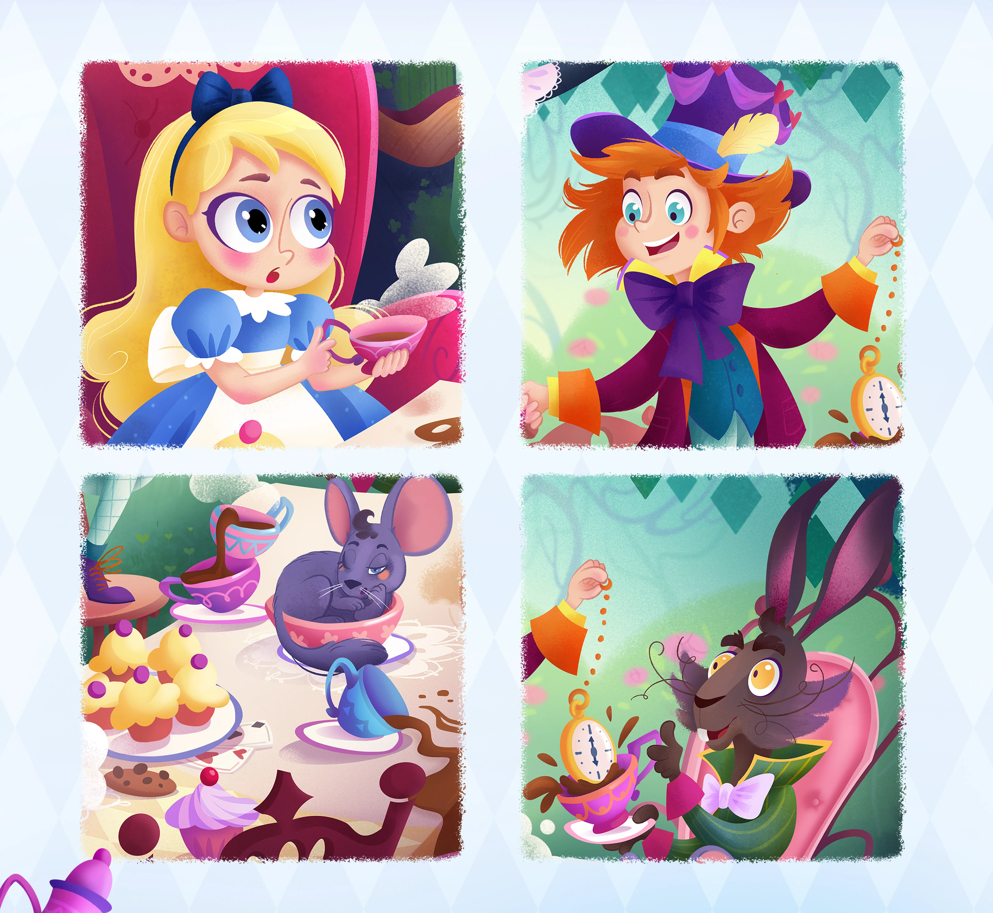 Children's book illustration "Alice in Wonderland" — Изображение №5 — Иллюстрация, Графика на Dprofile
