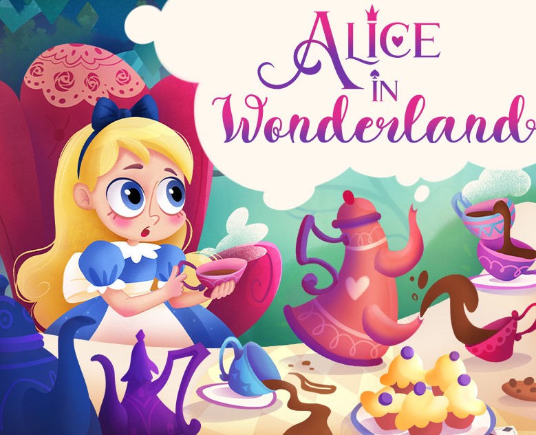 Children's book illustration "Alice in Wonderland" — Иллюстрация, Графика на Dprofile