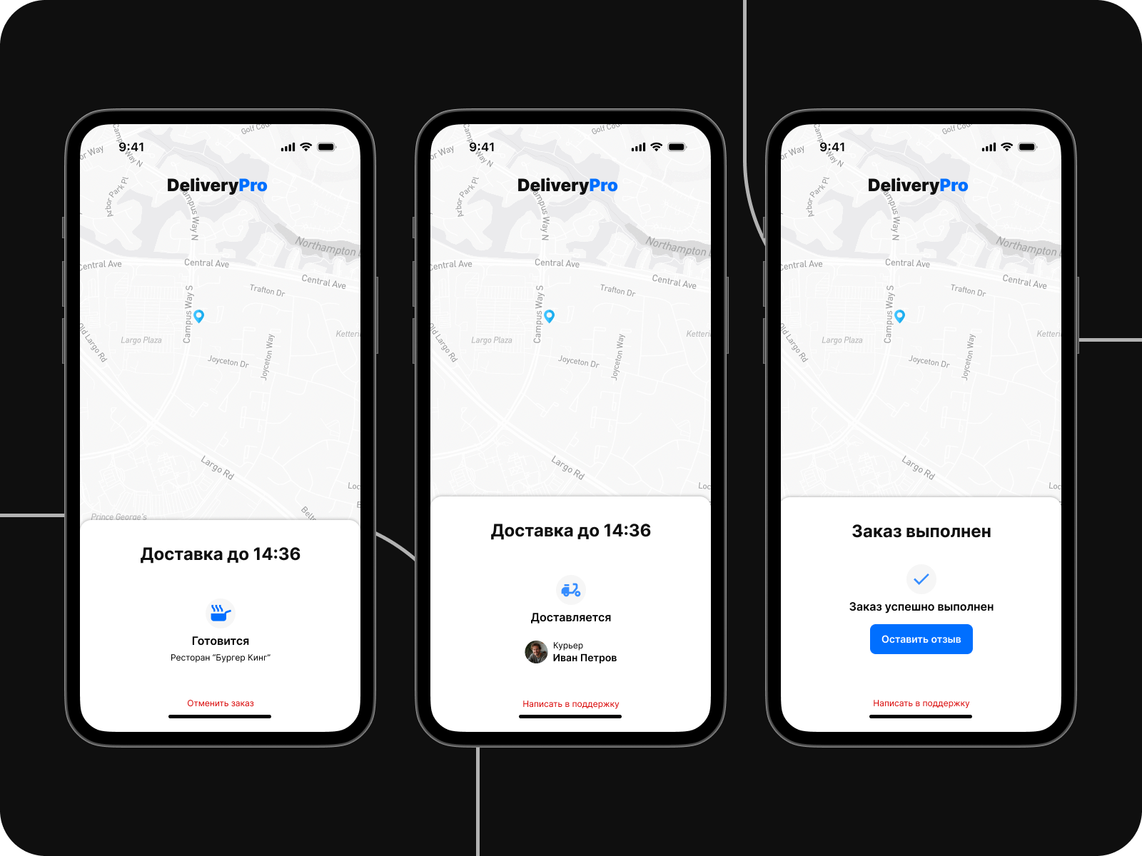 DeliveryPro - сервис  доставки еды — Изображение №6 — Интерфейсы на Dprofile
