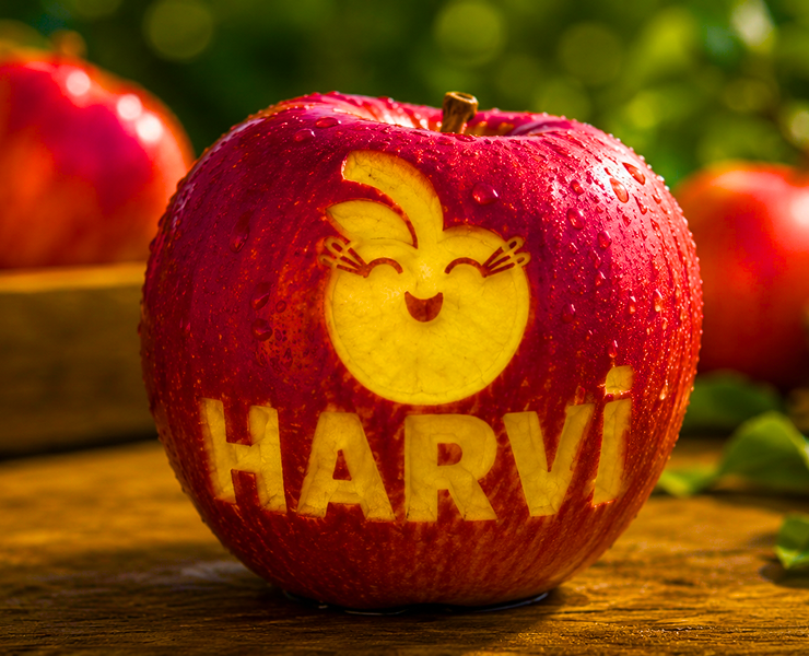 Айдентика фермерского магазина HARVI на Dprofile