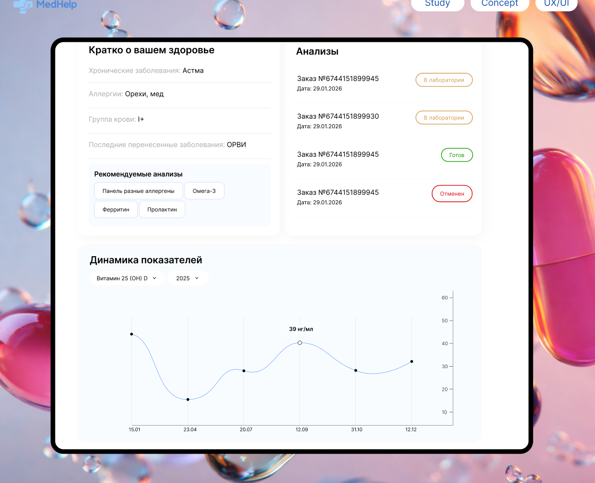 MedHelp | Appointment | UX\UI Design — Интерфейсы на Dprofile