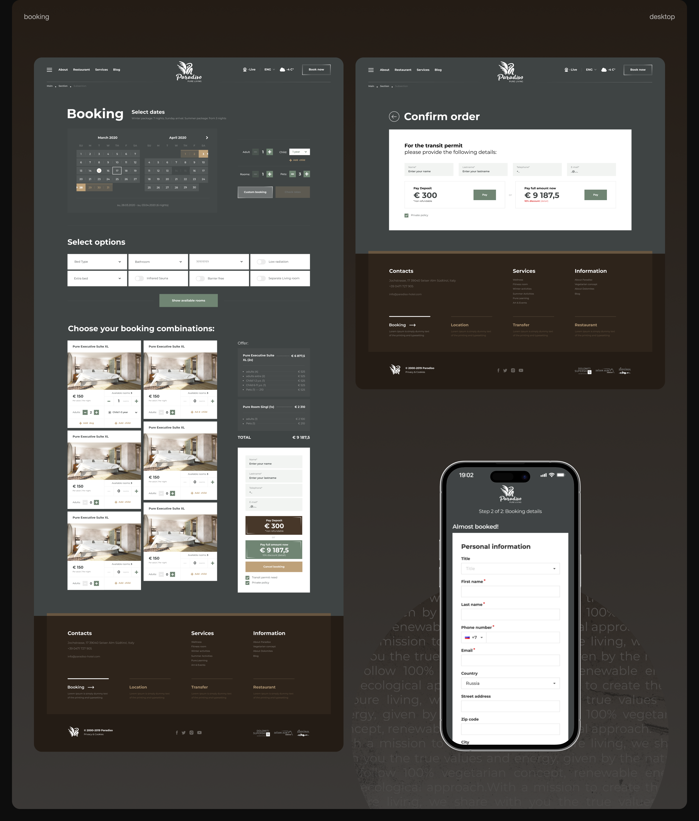 Paradiso - Vegan Hotel in the Dolomites — Изображение №12 — Интерфейсы, Брендинг на Dprofile