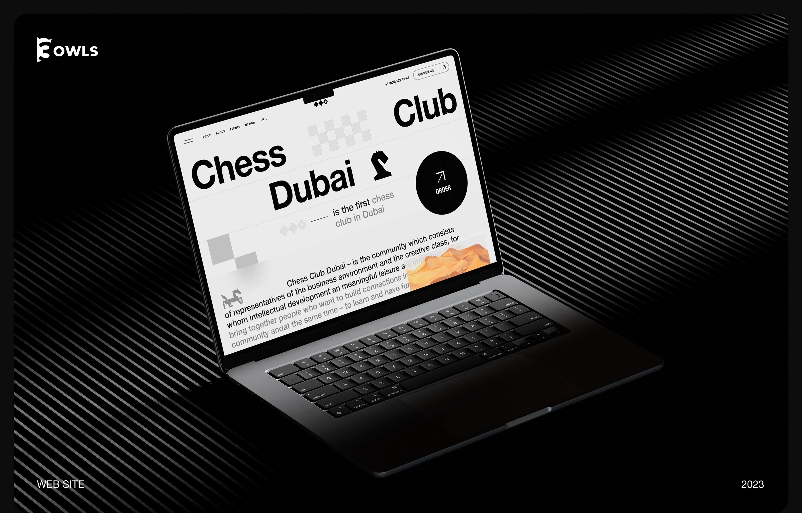 Chess Club Dubai — Изображение №1 — Интерфейсы, Брендинг на Dprofile