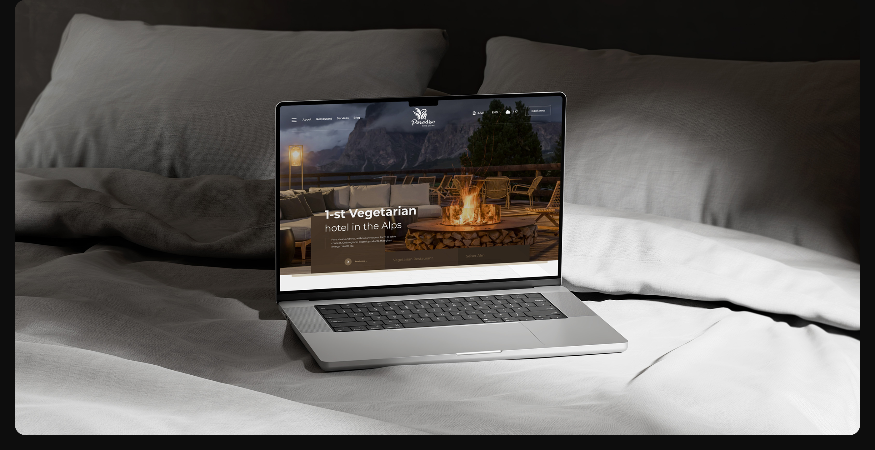 Paradiso - Vegan Hotel in the Dolomites — Изображение №2 — Интерфейсы, Брендинг на Dprofile