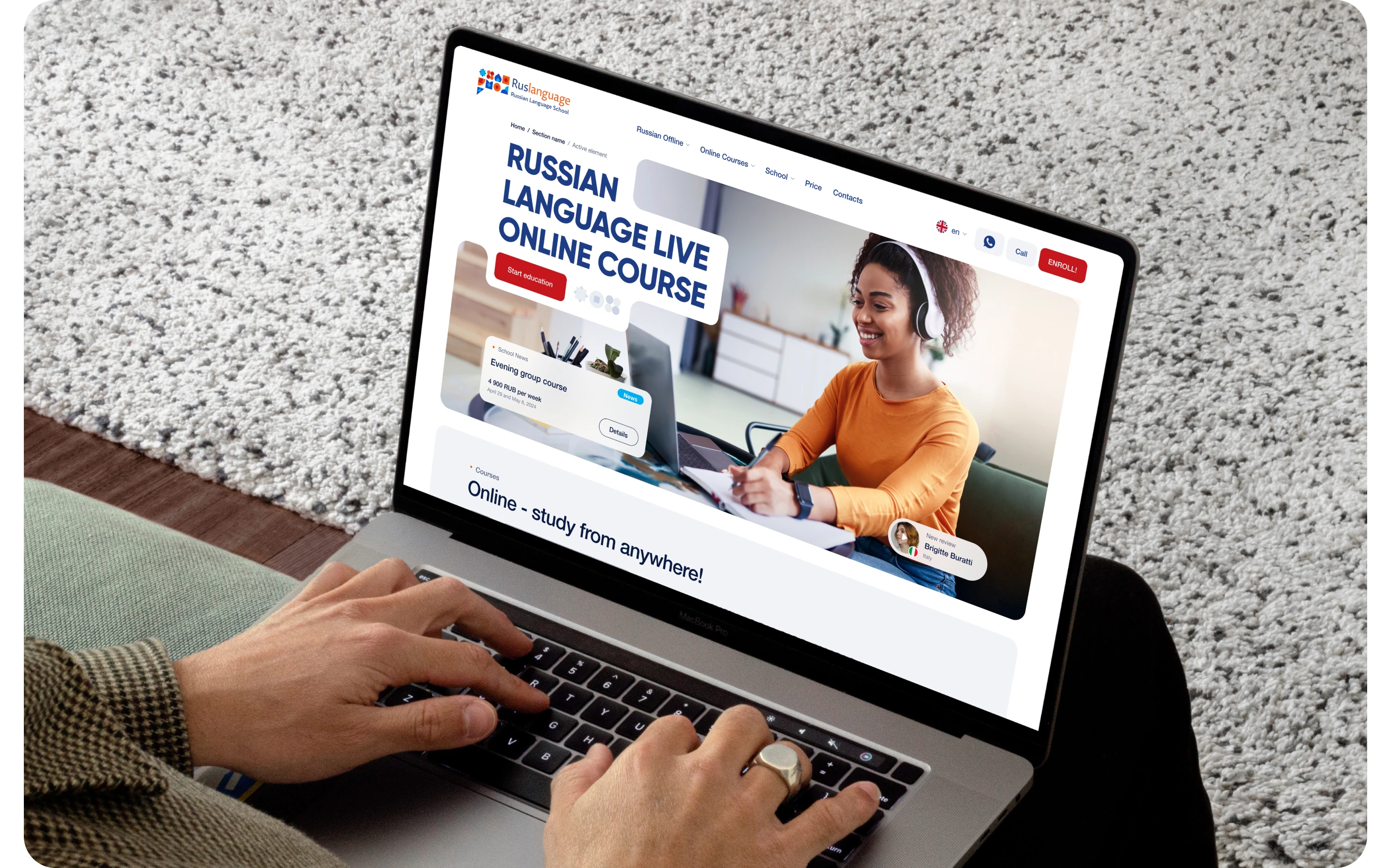 RusLanguage — Изображение №11 — Интерфейсы, Брендинг на Dprofile