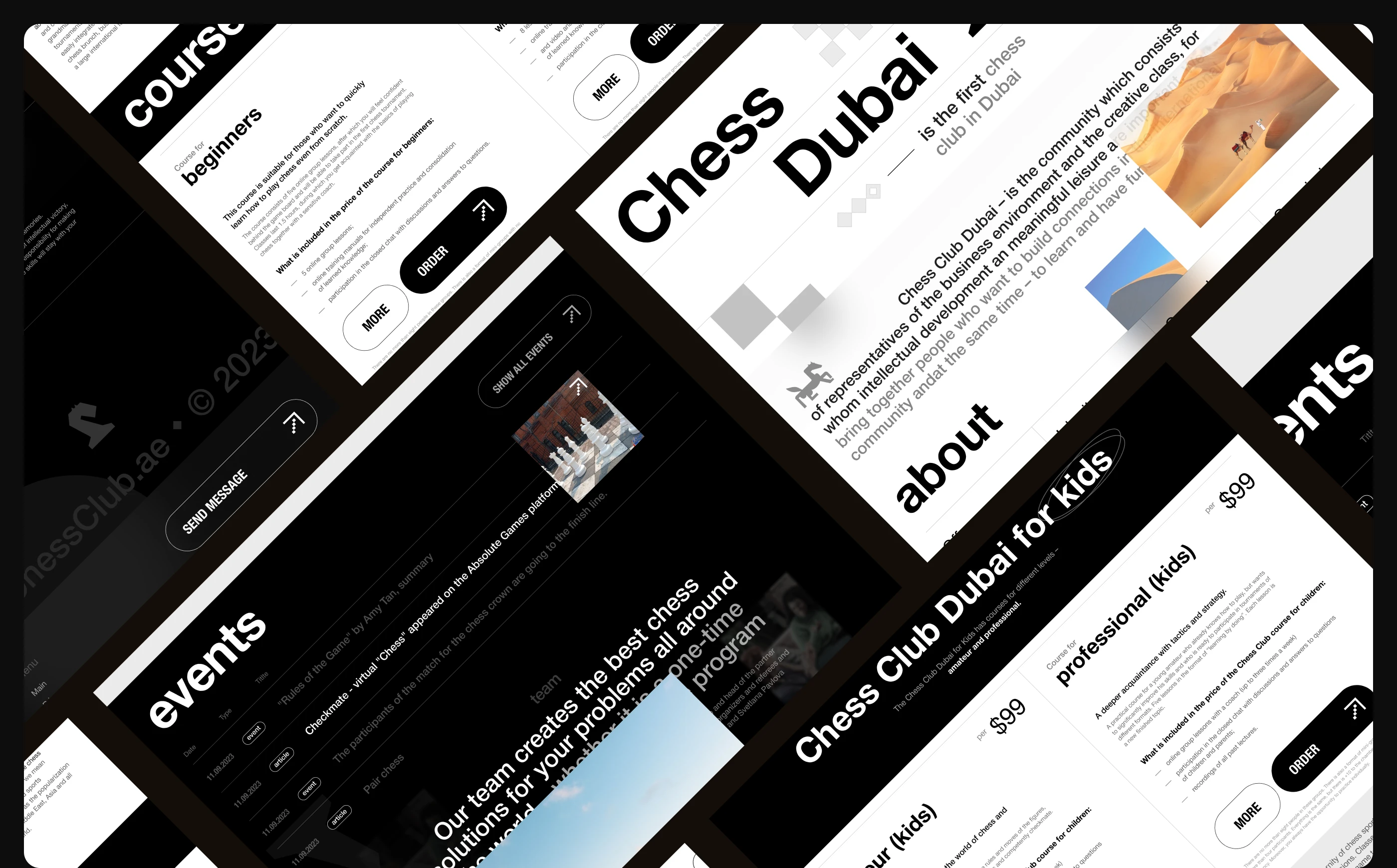 Chess Club Dubai — Изображение №8 — Интерфейсы, Брендинг на Dprofile