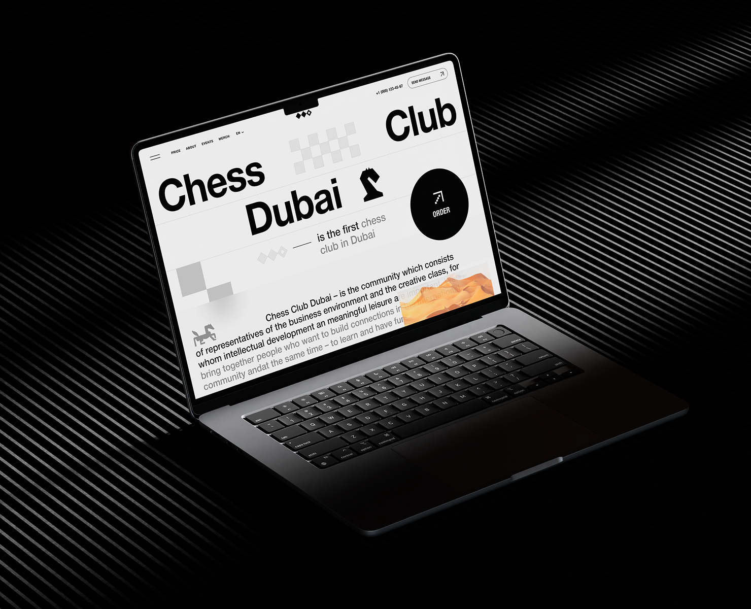 Chess Club Dubai — Интерфейсы, Брендинг на Dprofile