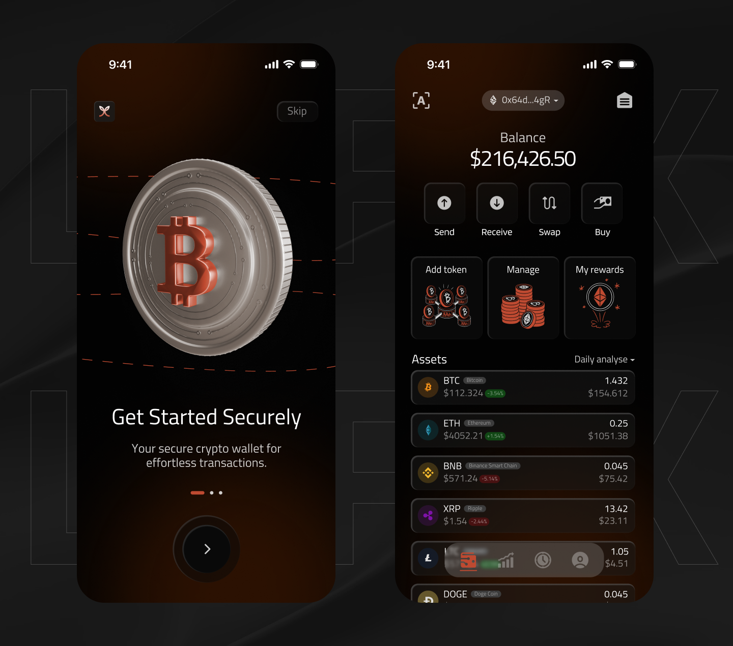 Lufex Wallet — Изображение №6 — Интерфейсы на Dprofile