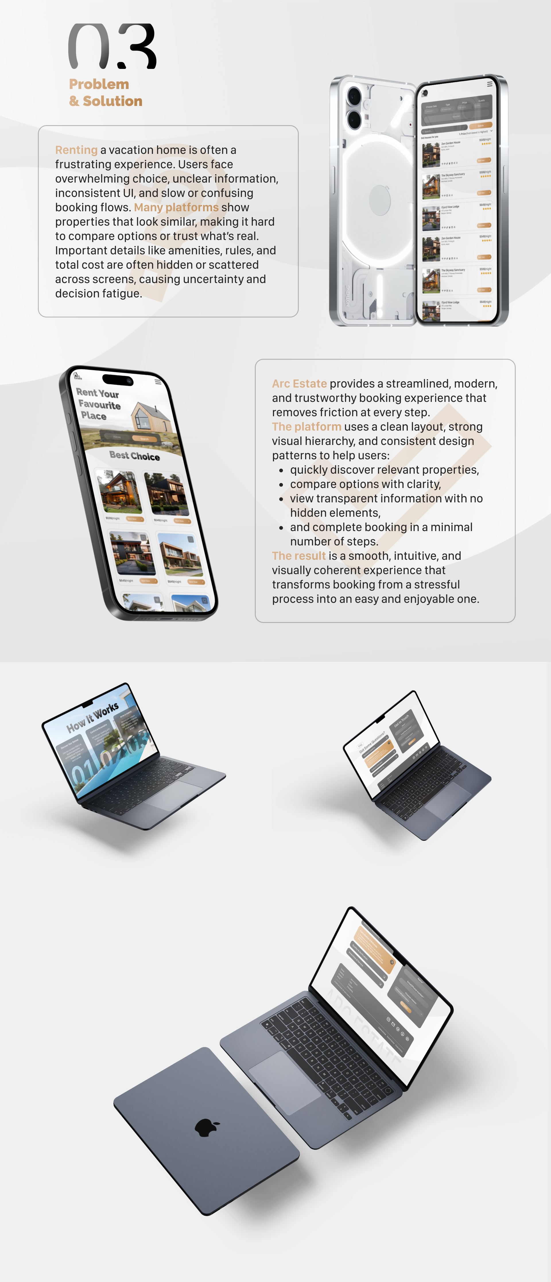 Arc Estate | Landing Page | Web + Mobile — Изображение №5 — Интерфейсы на Dprofile