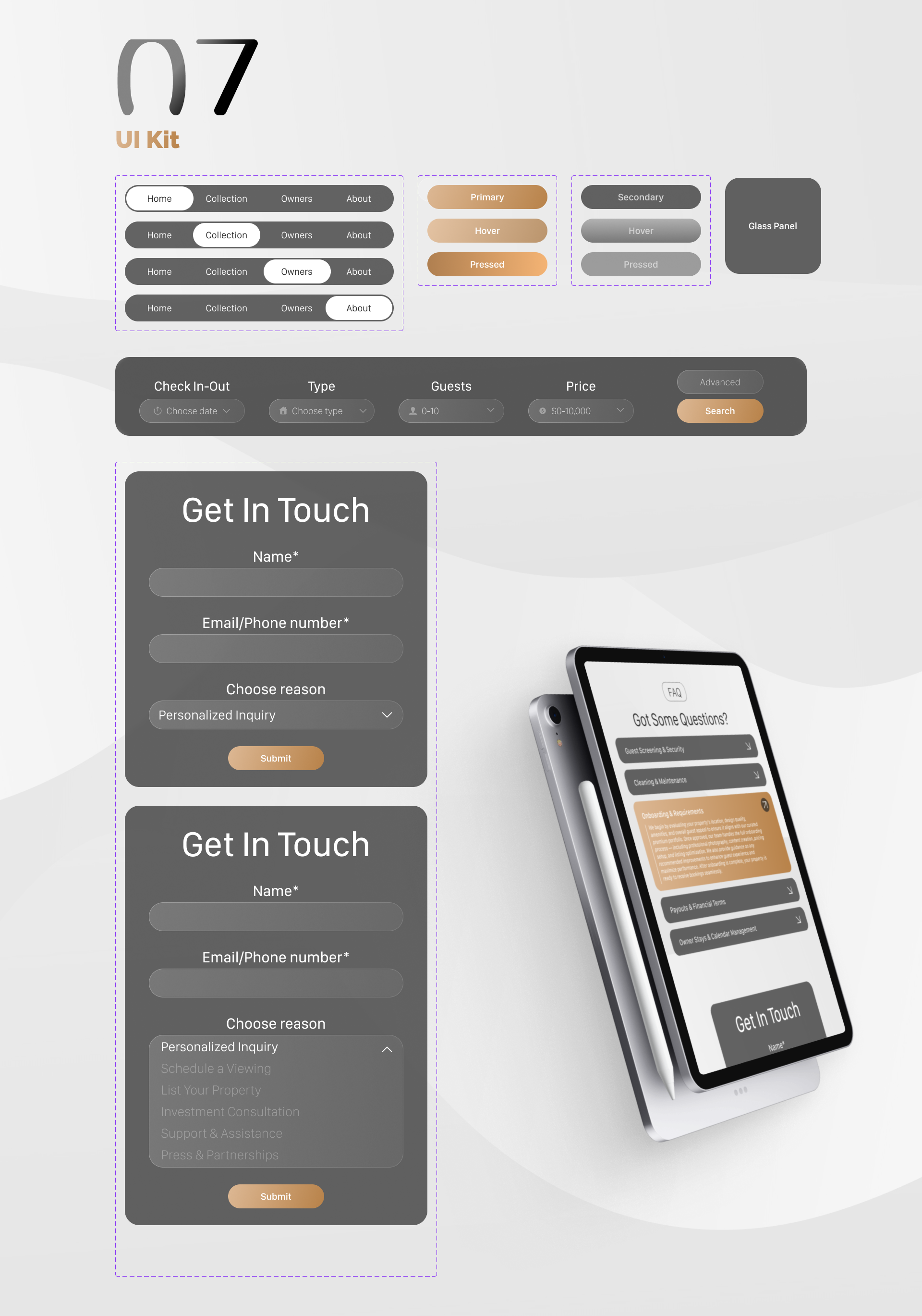 Arc Estate | Landing Page | Web + Mobile — Изображение №9 — Интерфейсы на Dprofile