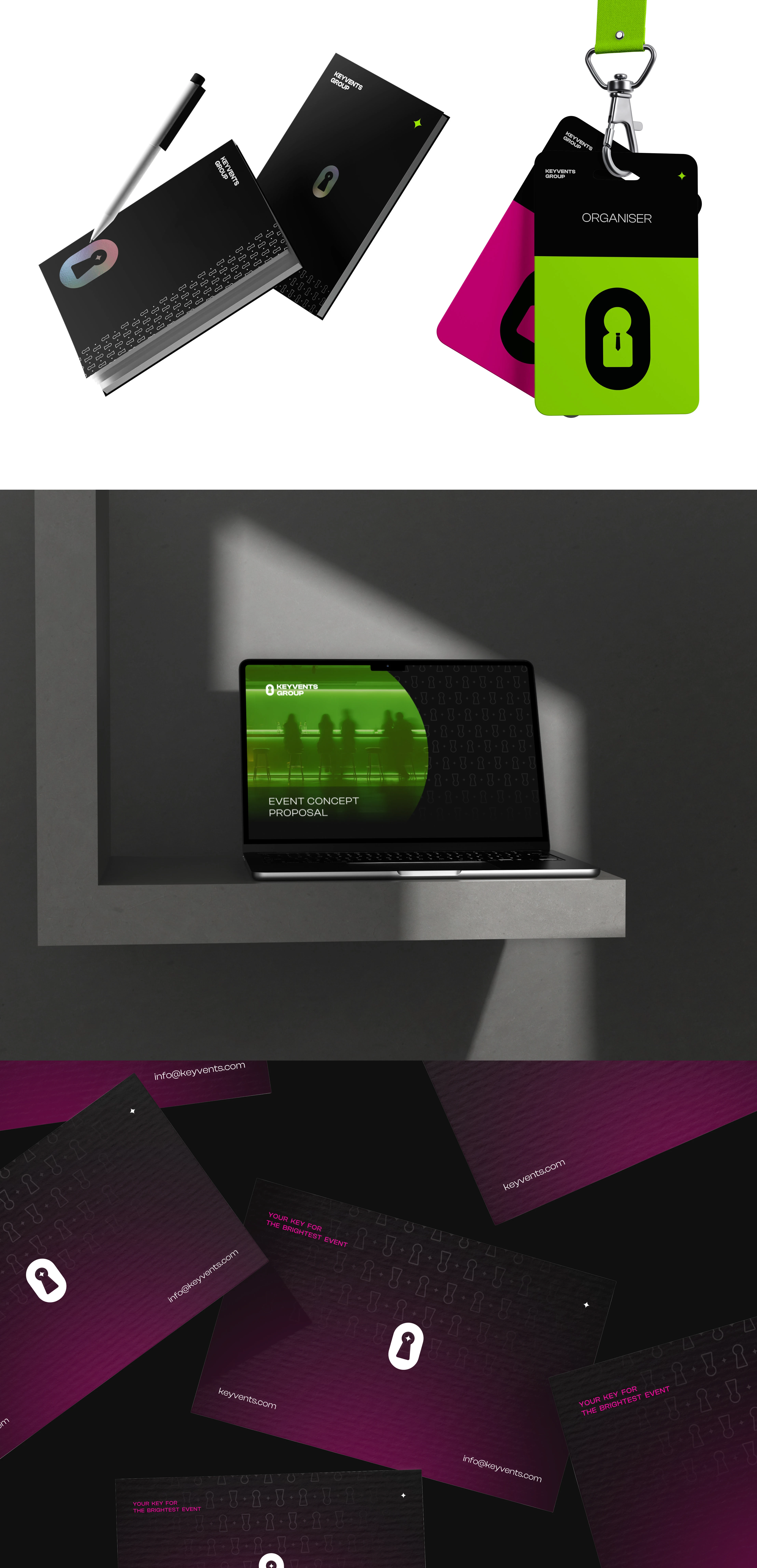 Keyvents — фирменный стиль для ивент-агентства — Изображение №9 — Брендинг на Dprofile