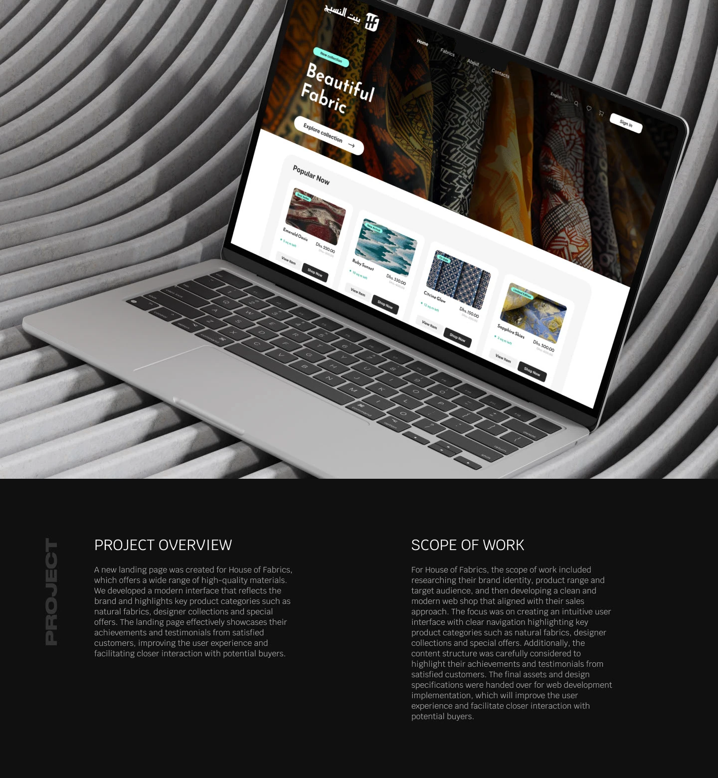 House of Fabrics – редизайн онлайн-магазина — Изображение №1 — Интерфейсы, Брендинг на Dprofile