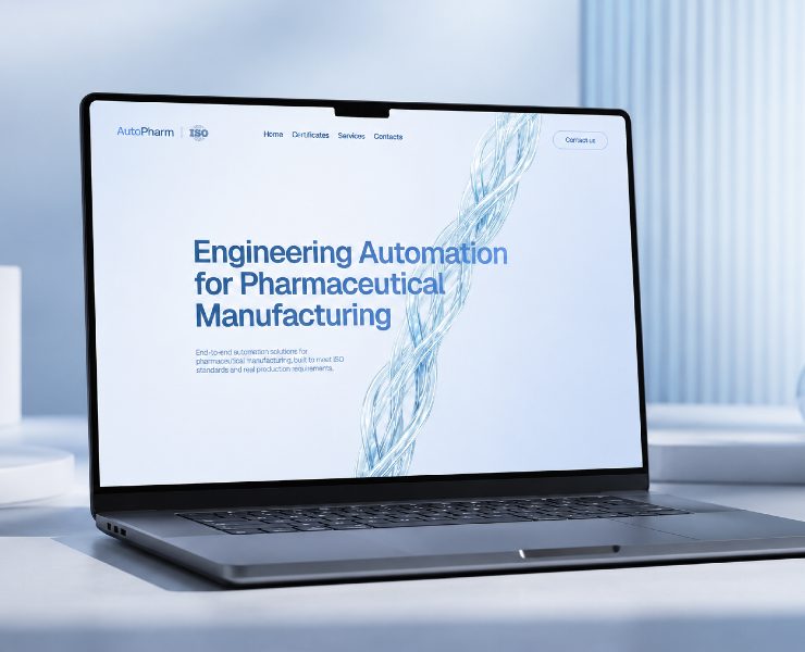 AutoPharm — сайт инженерной компании в фарме — Интерфейсы на Dprofile