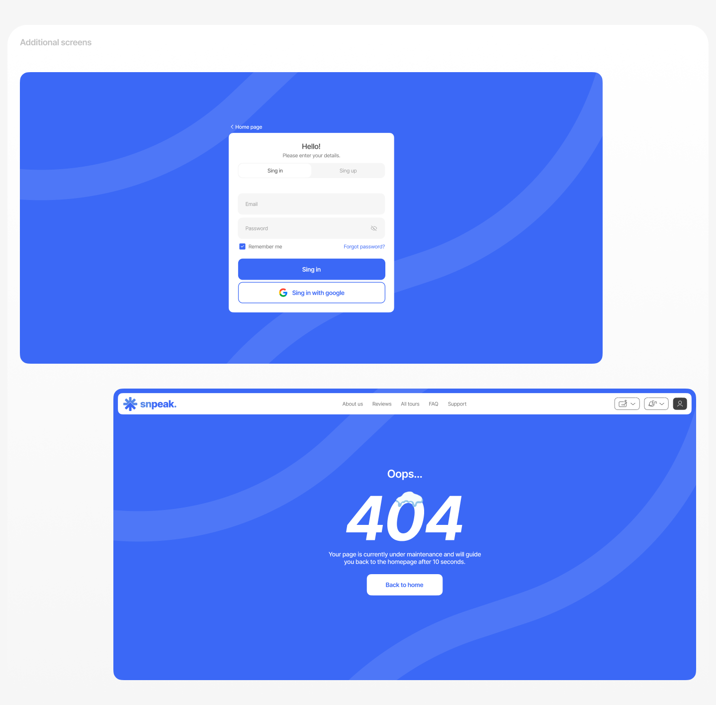 Snpeak. — Изображение №8 — Интерфейсы, Брендинг на Dprofile