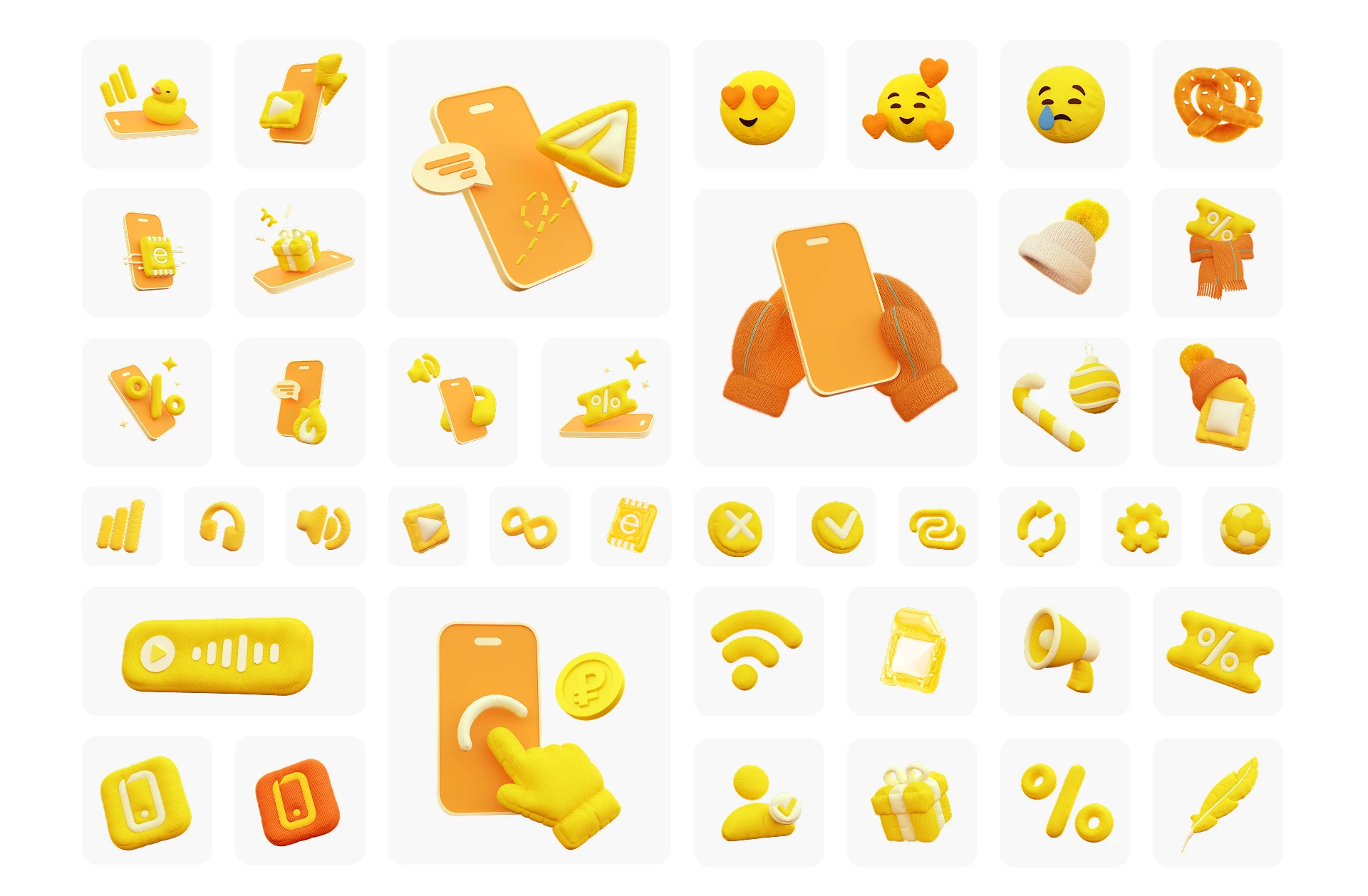 SberMobile Icon Pack — Изображение №4 — Графика, 3D на Dprofile