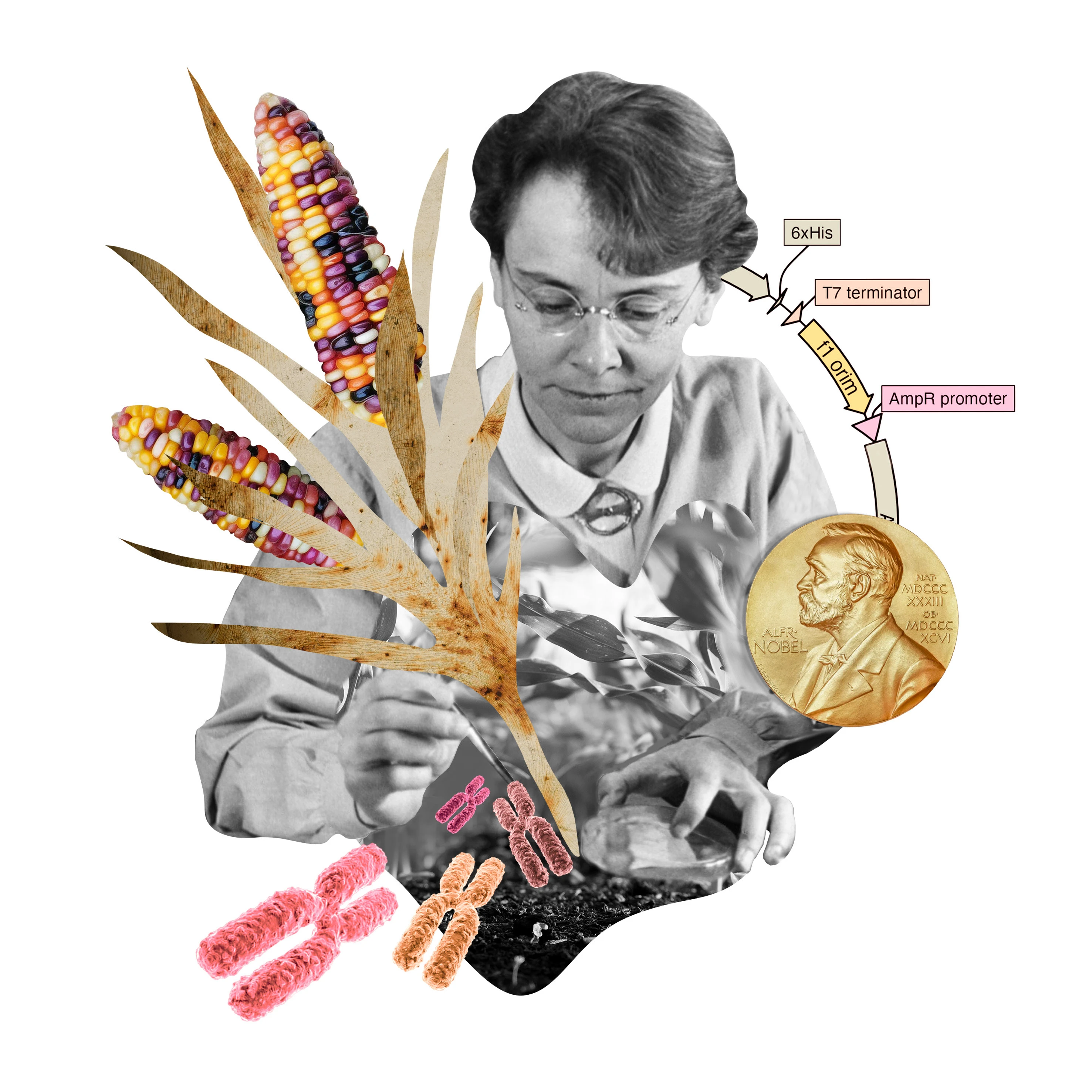 Коллажные портреты нобелевских лауреатов — Изображение №2 — Иллюстрация, Графика на Dprofile