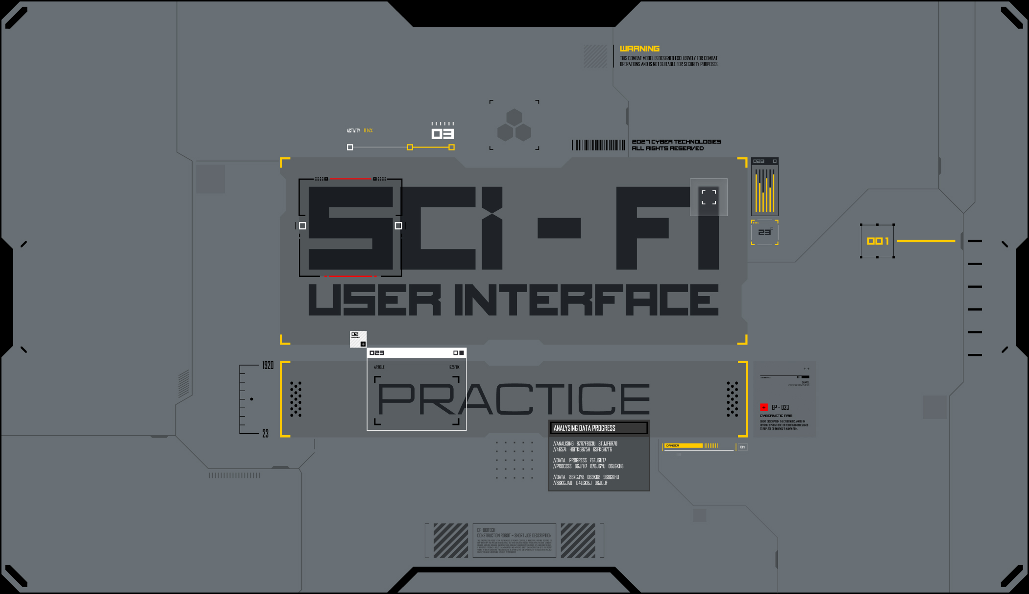 SCI-FI Ui [practice] — Изображение №1 — Интерфейсы, Иллюстрация на Dprofile