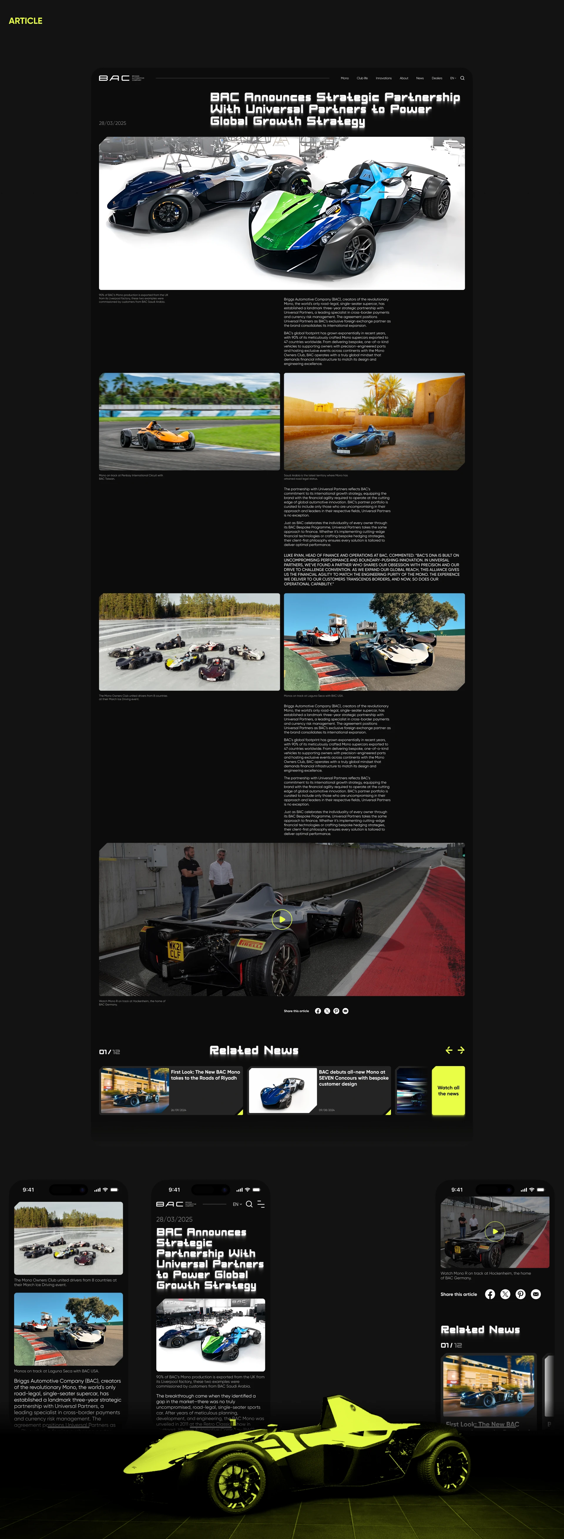 BAC MONO | Corporate website — Изображение №9 — Интерфейсы, Анимация на Dprofile