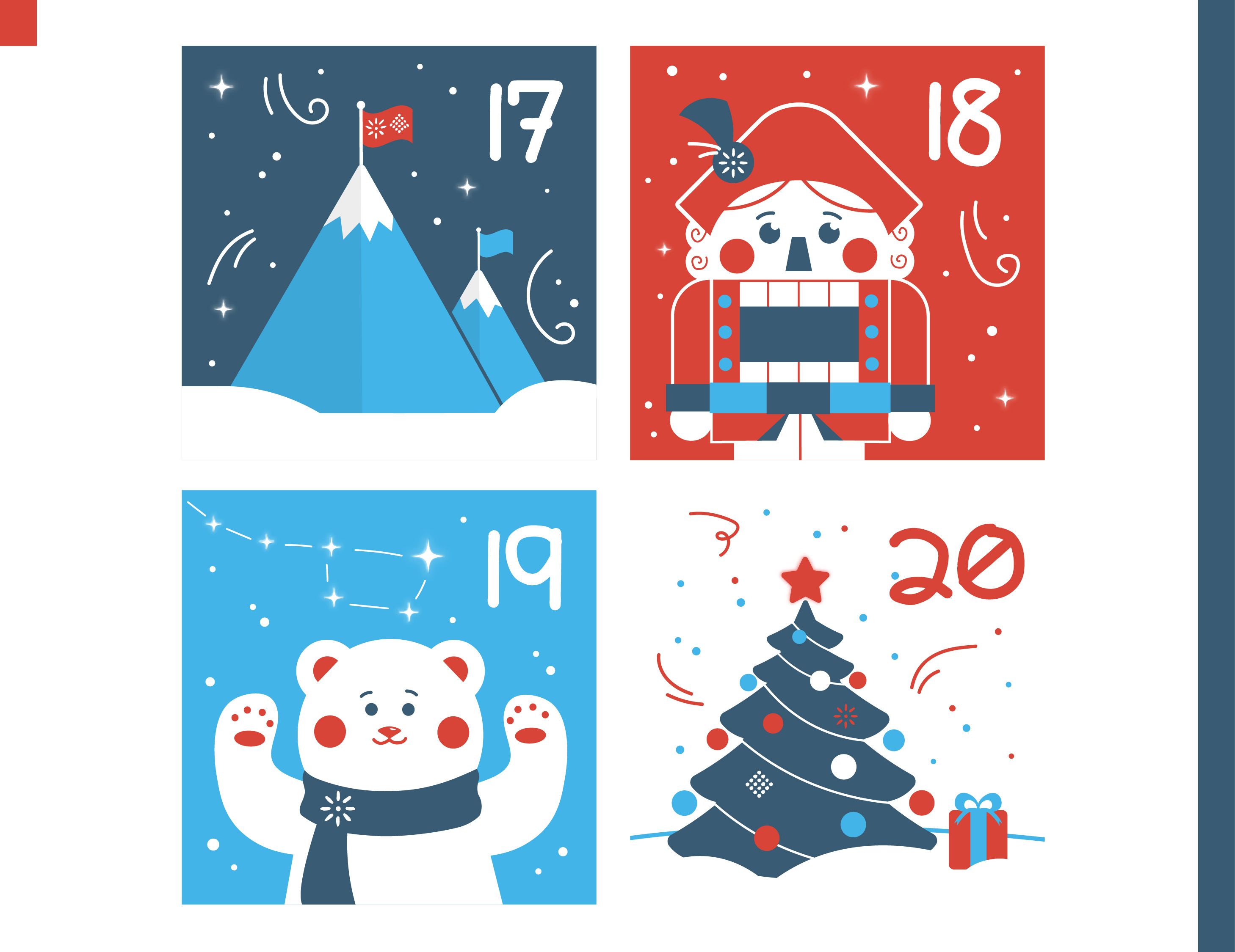 Адвент-календарь новогодних затей! 2024-2025 — Изображение №7 — Брендинг, Иллюстрация на Dprofile