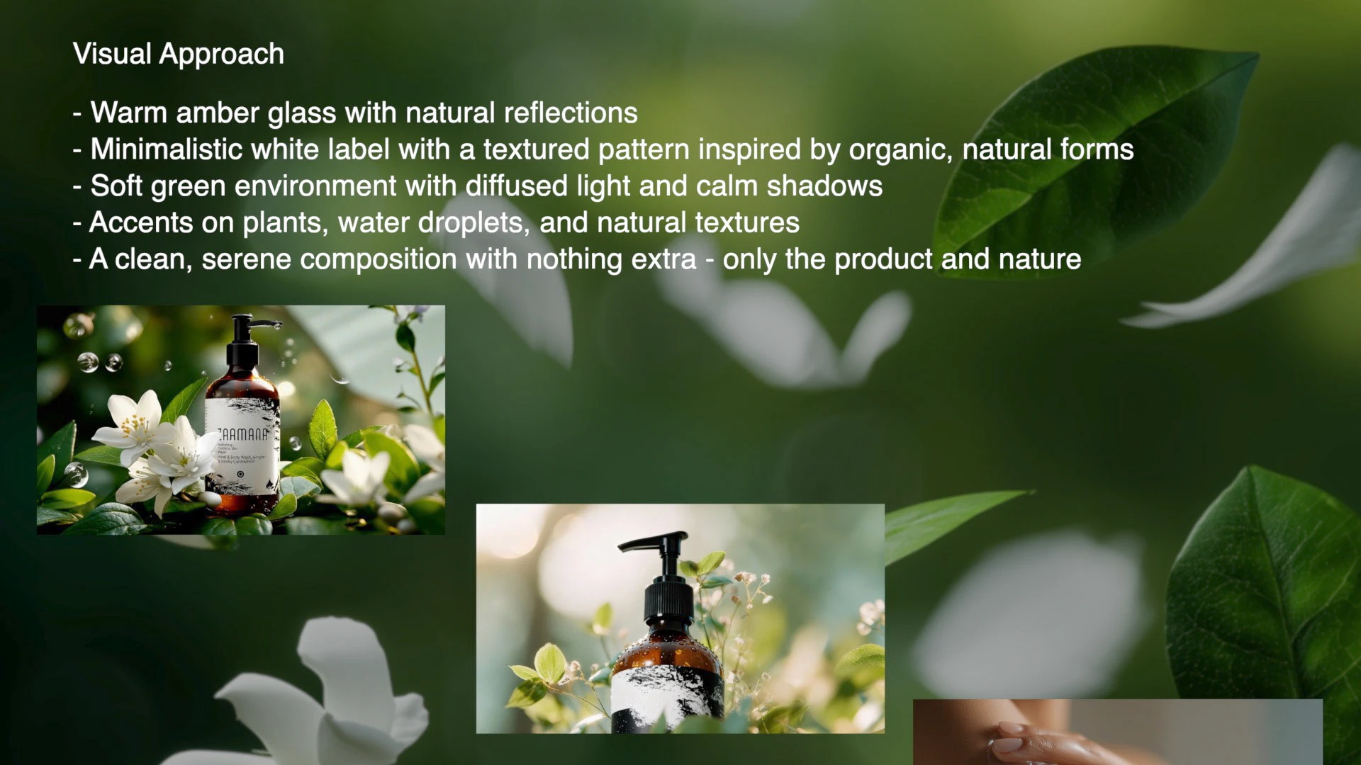 Zaamana — Natural Hand & Body Wash | AI advertising — Изображение №2 — 3D, Анимация на Dprofile