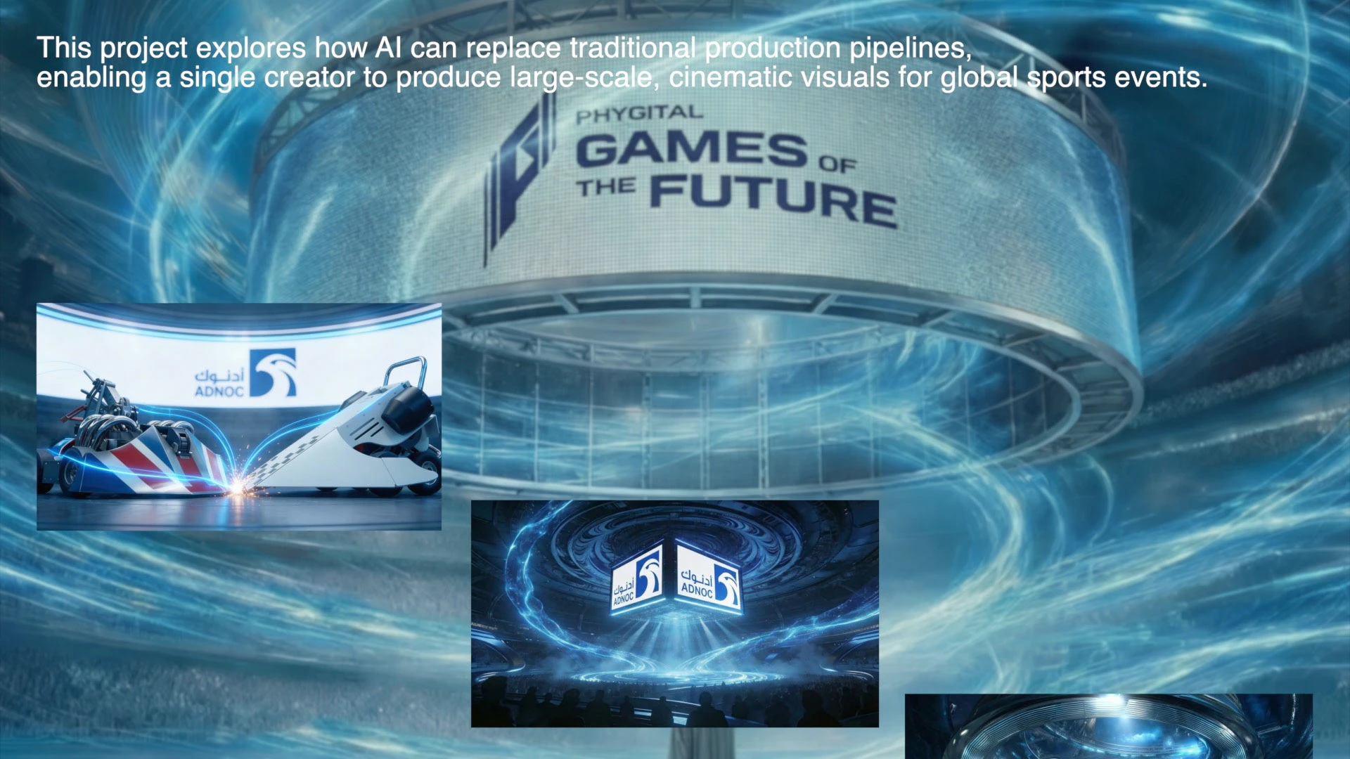 Phygital Sports Opener | AI-Generated Event Film — Изображение №2 — 3D, Анимация на Dprofile