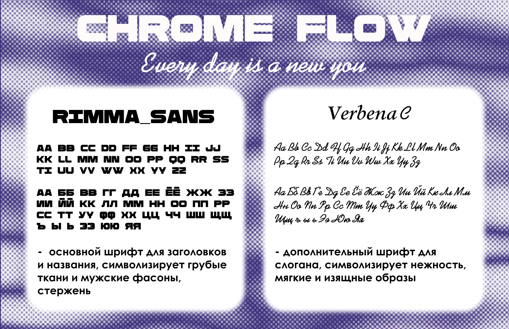 Фирменный стиль магазина одежды "Chrome  Flow" — Изображение №5 — Интерфейсы, Брендинг на Dprofile