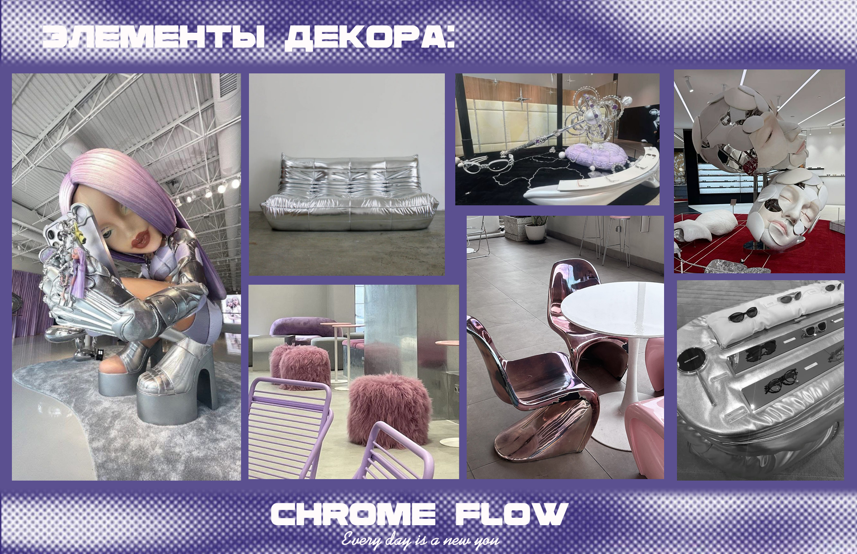 Фирменный стиль магазина одежды "Chrome  Flow" — Изображение №9 — Интерфейсы, Брендинг на Dprofile