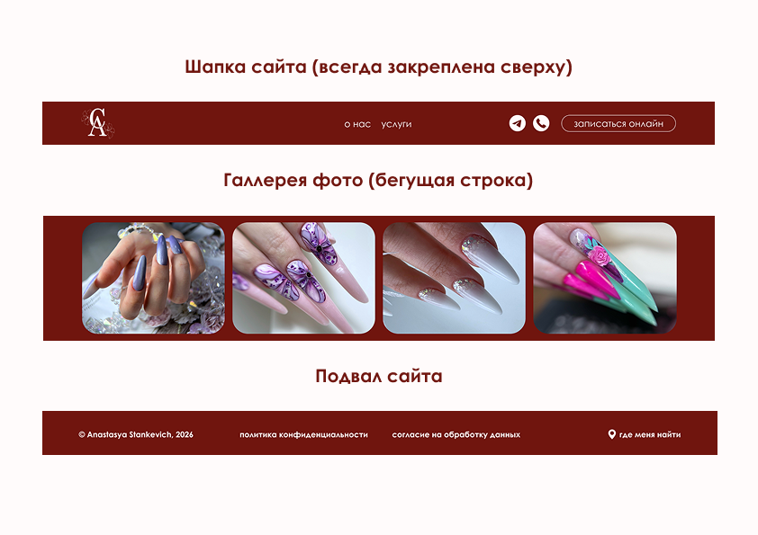 Фирменный стиль для студии "Анастасия Станкевич" — Изображение №22 — Интерфейсы, Брендинг на Dprofile