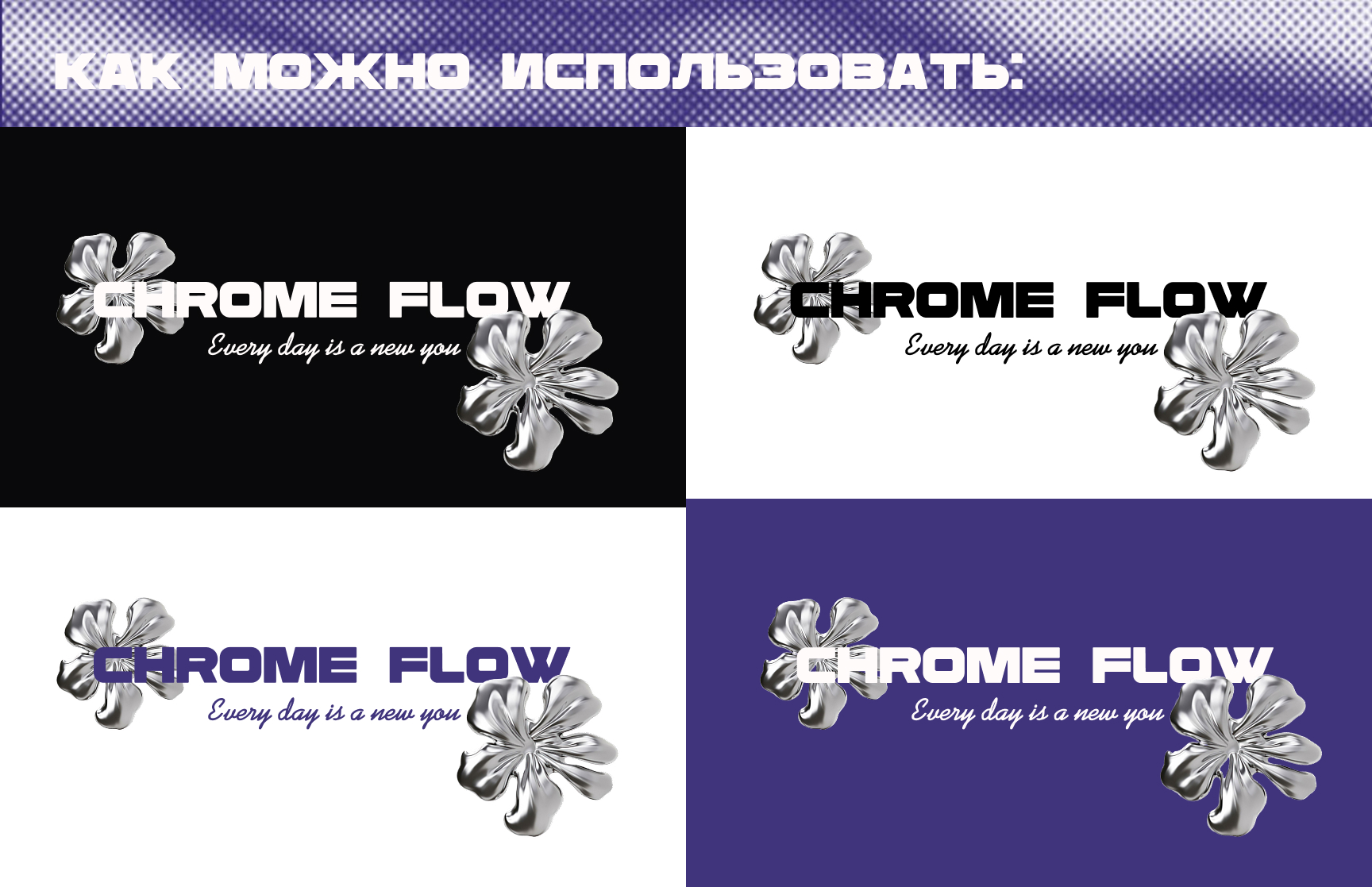 Фирменный стиль магазина одежды "Chrome  Flow" — Изображение №6 — Интерфейсы, Брендинг на Dprofile