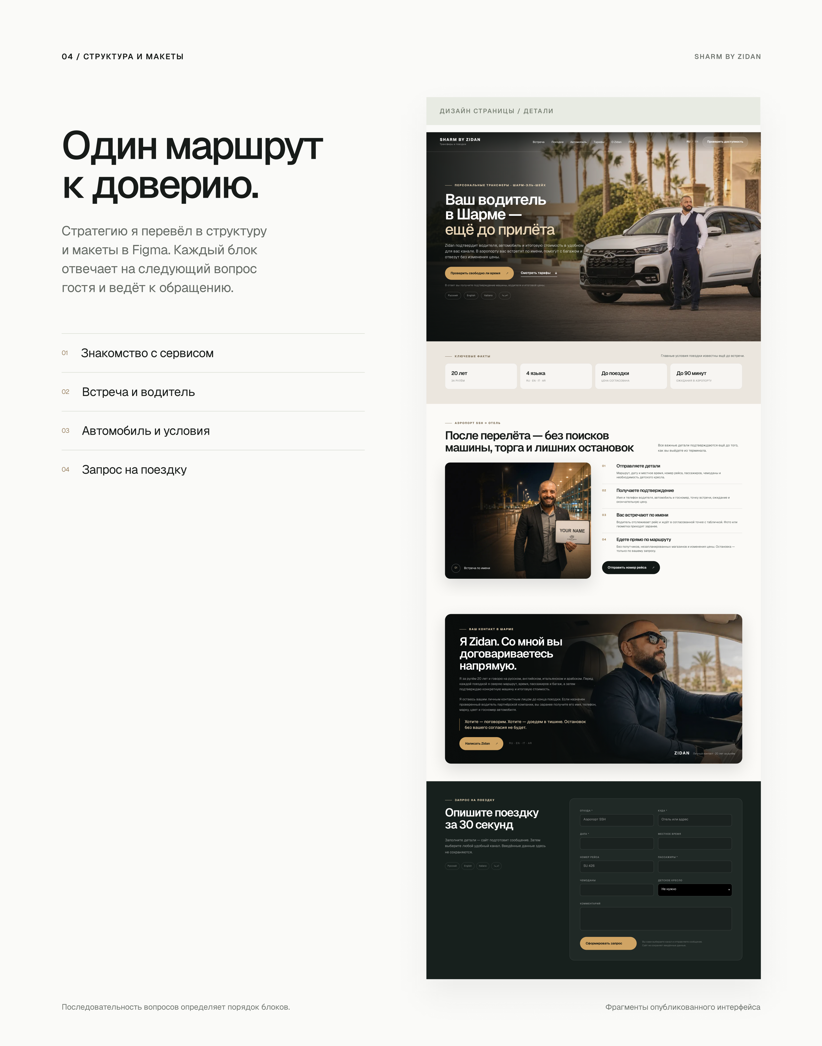 Cайт персонального трансфера — Изображение №5 — Интерфейсы на Dprofile