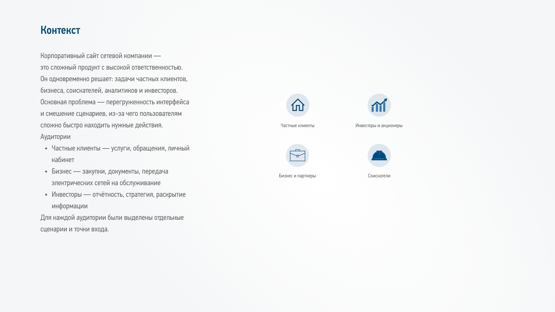 UX-оптимизация корпоративного сайта сетевой компании — Изображение №3 — Интерфейсы на Dprofile