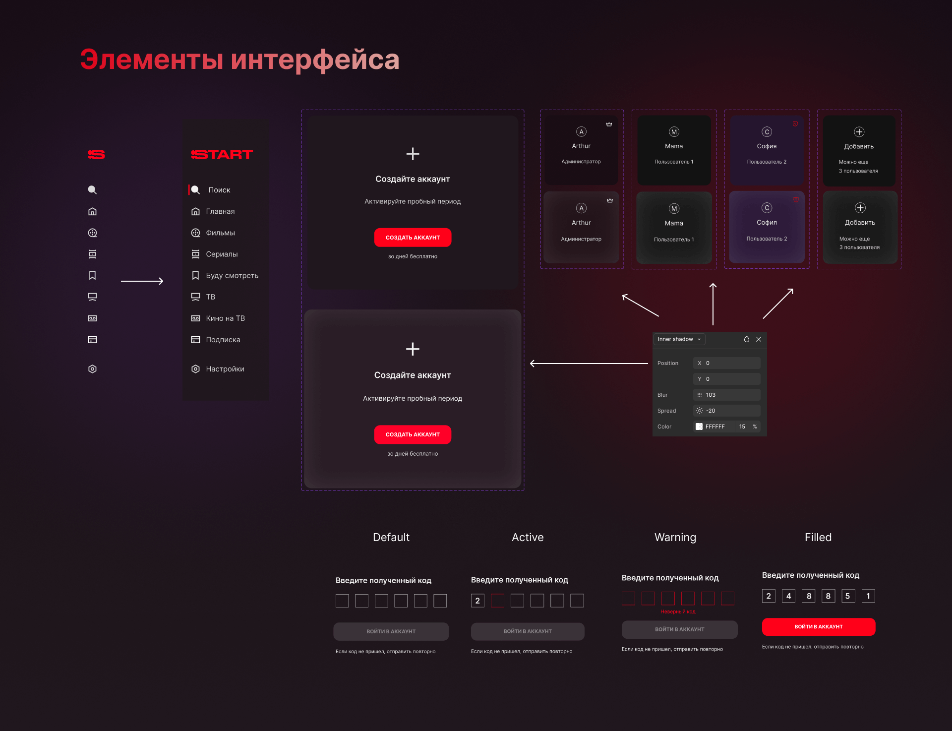 START: Семейная подписка — Изображение №15 — Интерфейсы, Брендинг на Dprofile