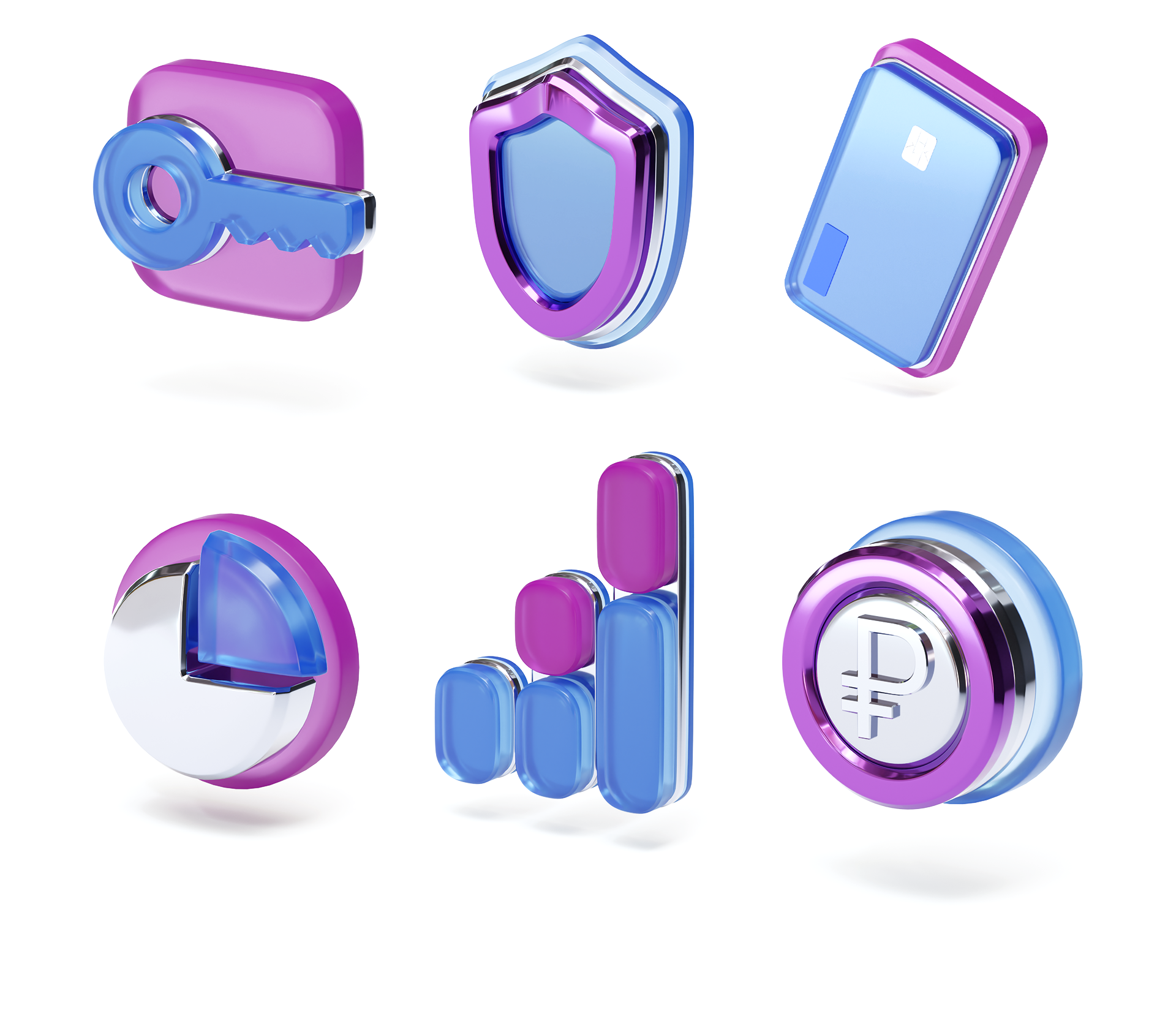 Набор 3D иконок для банка — Изображение №2 — Брендинг, 3D на Dprofile