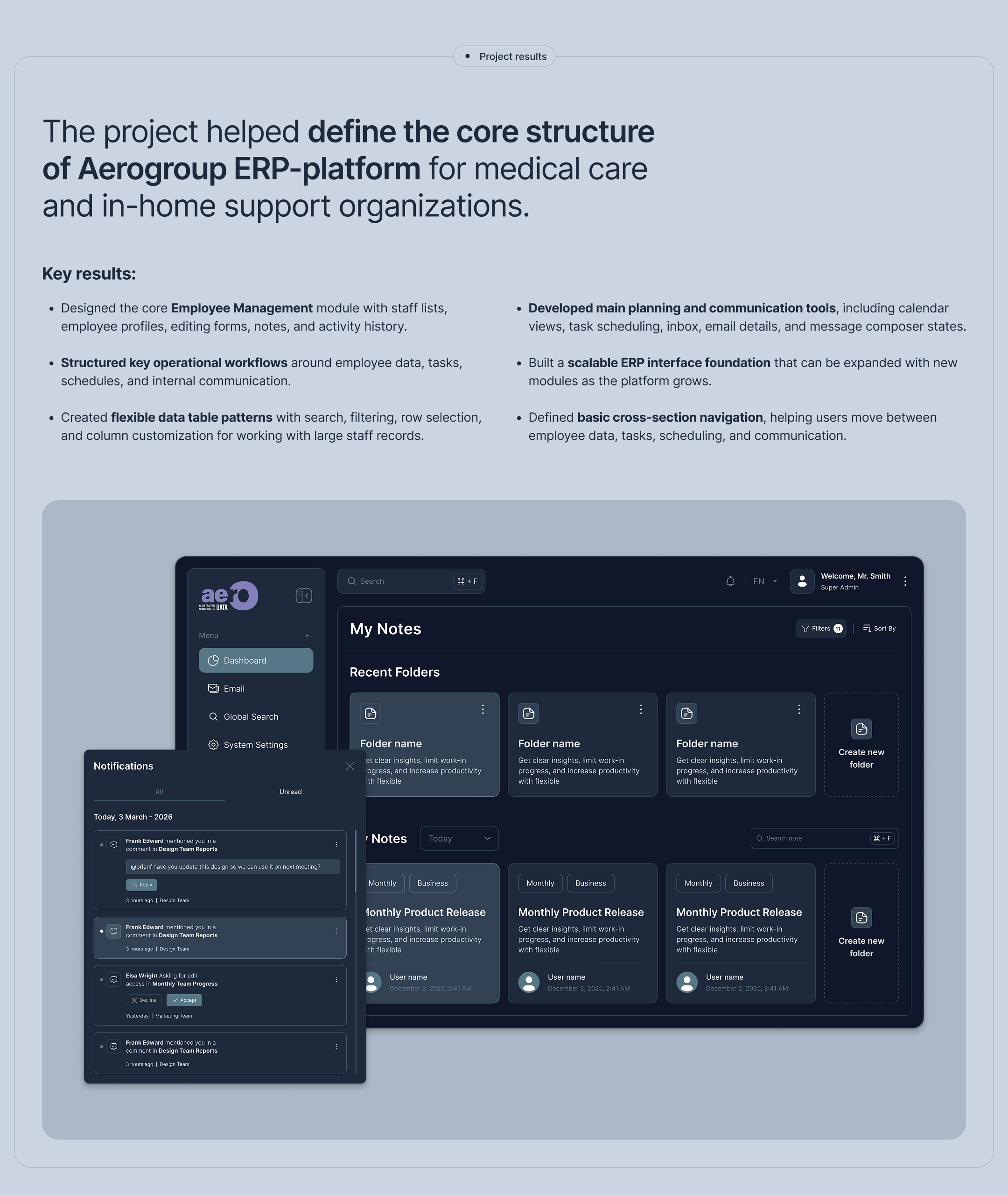 Aerogroup ERP System | UX/UI | Healthcare — Изображение №12 — Интерфейсы на Dprofile