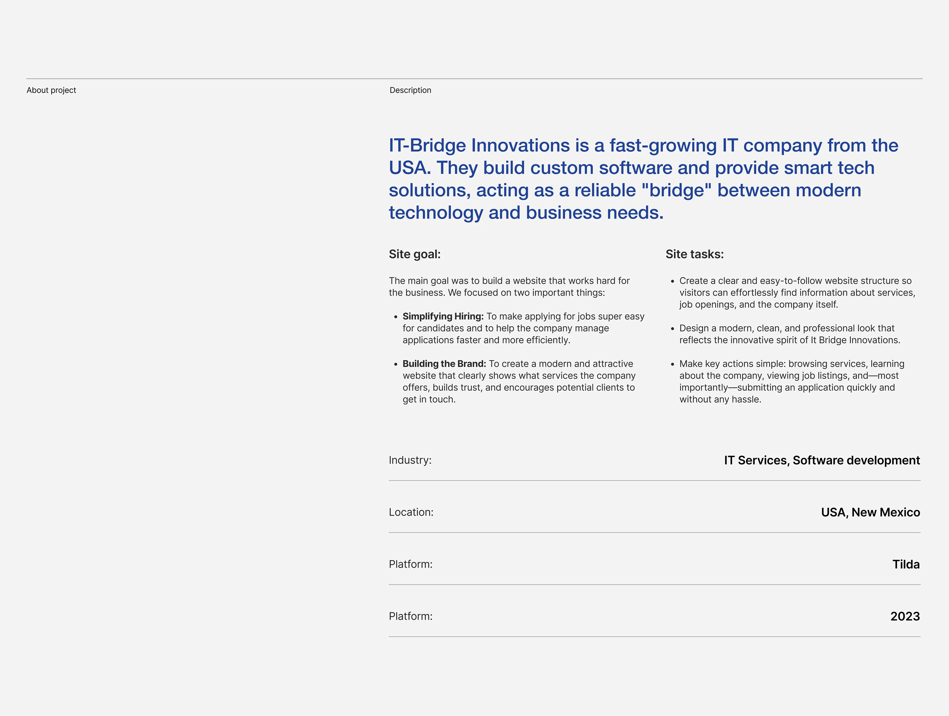 IT-Bridge | Commercial Website | UX/UI design — Изображение №2 — Интерфейсы на Dprofile