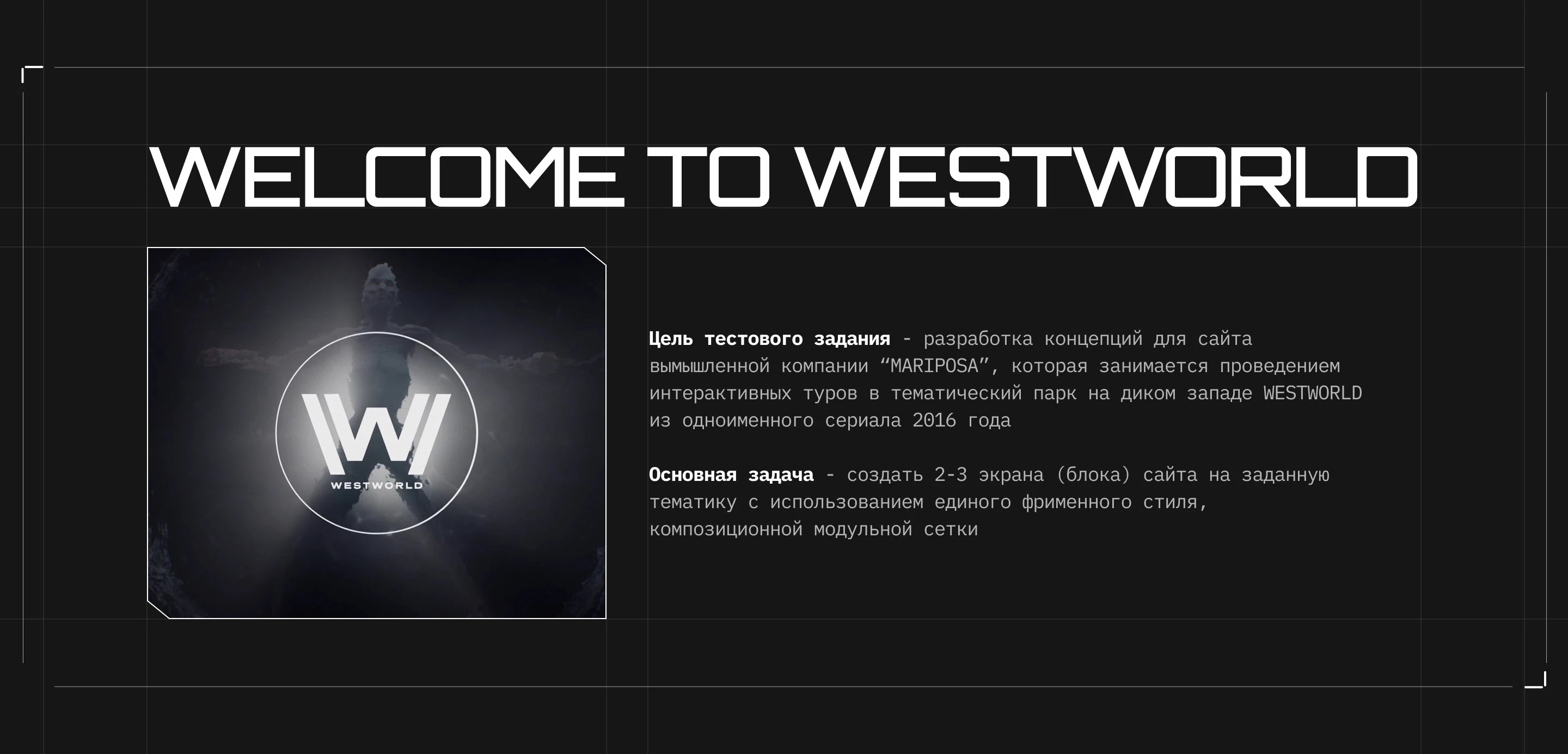 Concept website - WESTWORLD TOURS — Изображение №2 — Интерфейсы, Иллюстрация на Dprofile