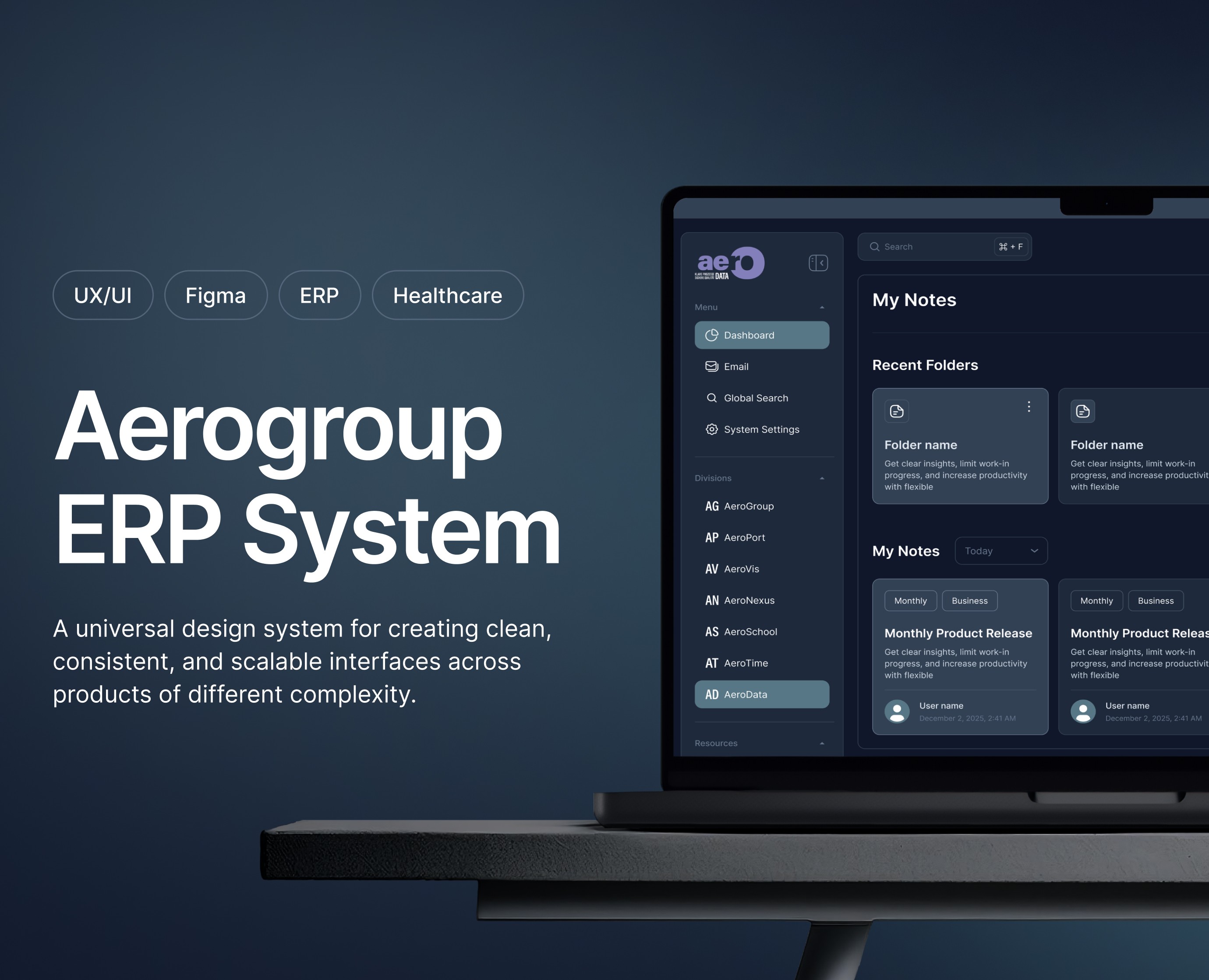 Aerogroup ERP System | UX/UI | Healthcare — Интерфейсы на Dprofile