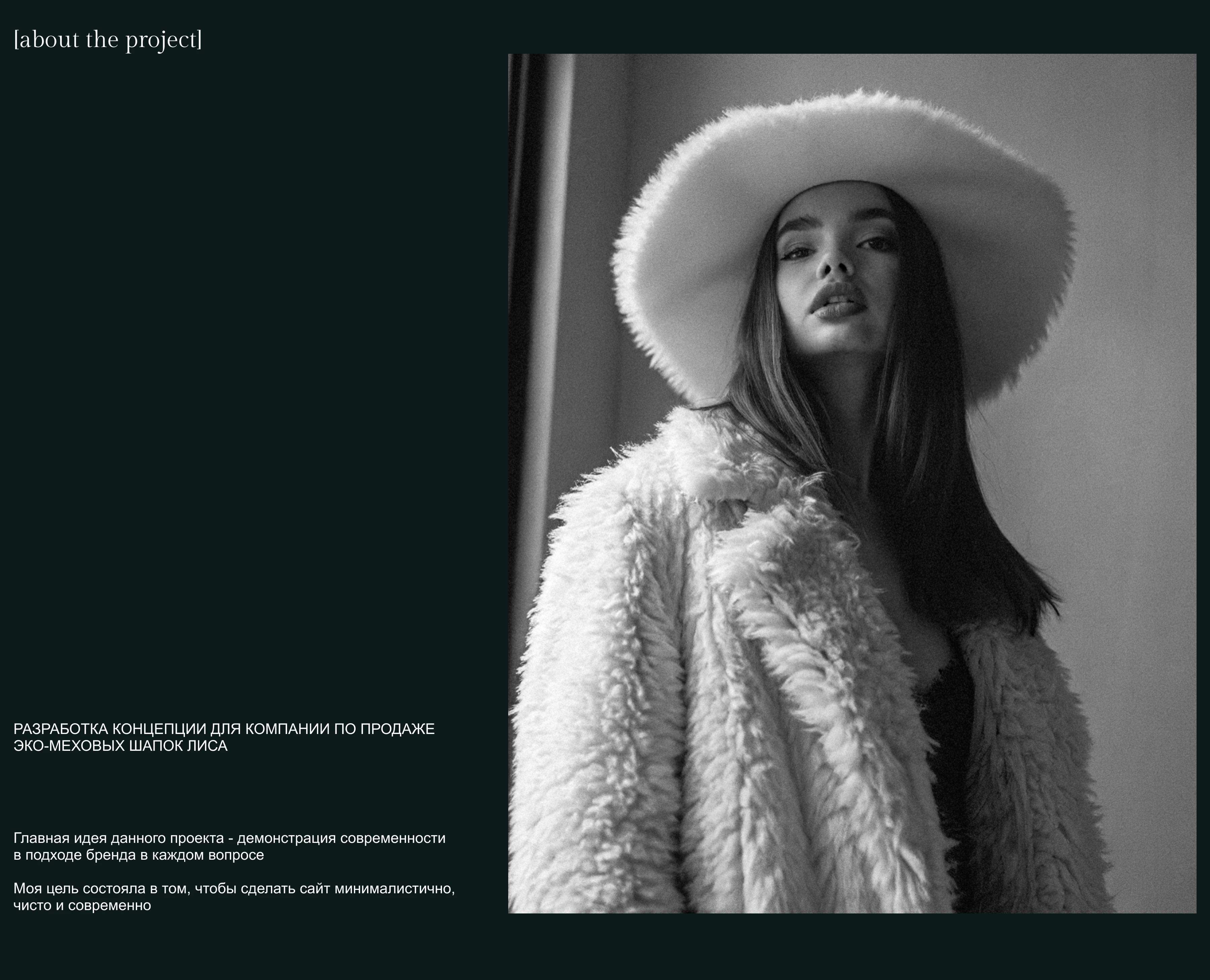 Online store of eco-fur hats — Изображение №2 — Интерфейсы, Брендинг на Dprofile