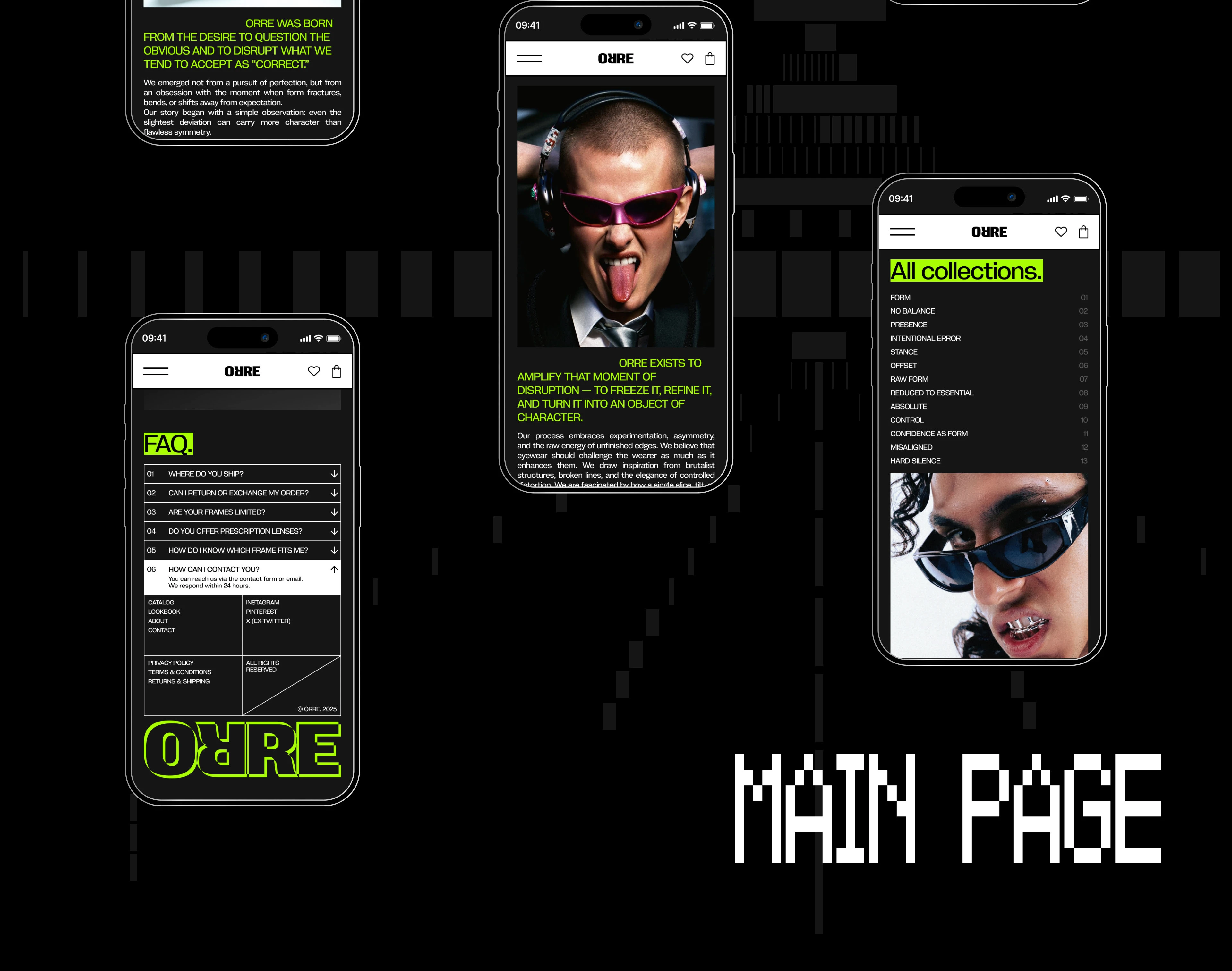 ORRE | Eyewear store | E-commerce — Изображение №6 — Интерфейсы, Брендинг на Dprofile