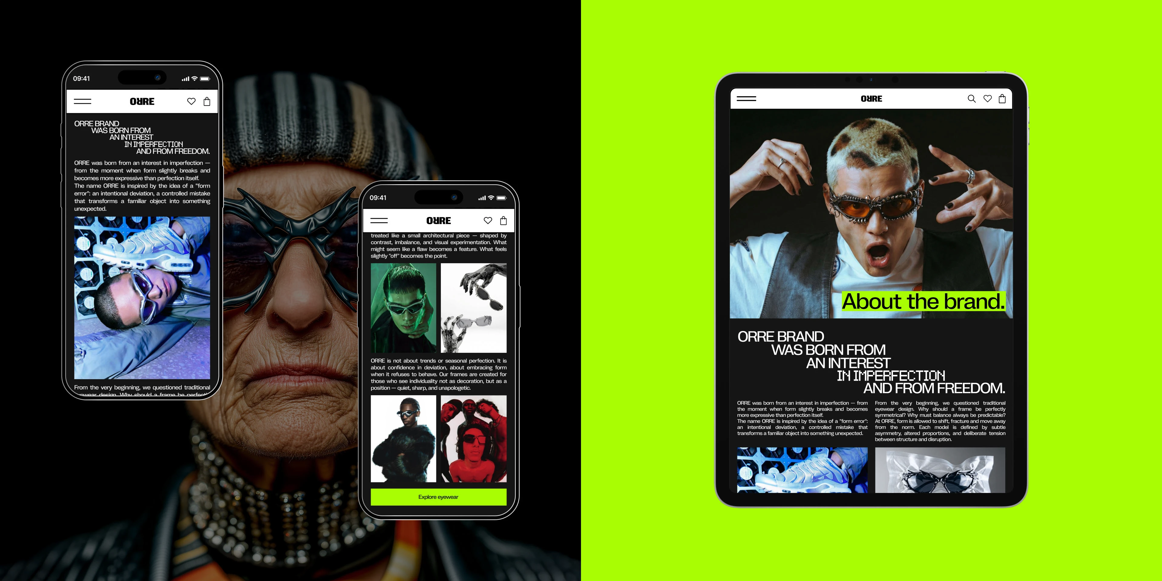 ORRE | Eyewear store | E-commerce — Изображение №7 — Интерфейсы, Брендинг на Dprofile