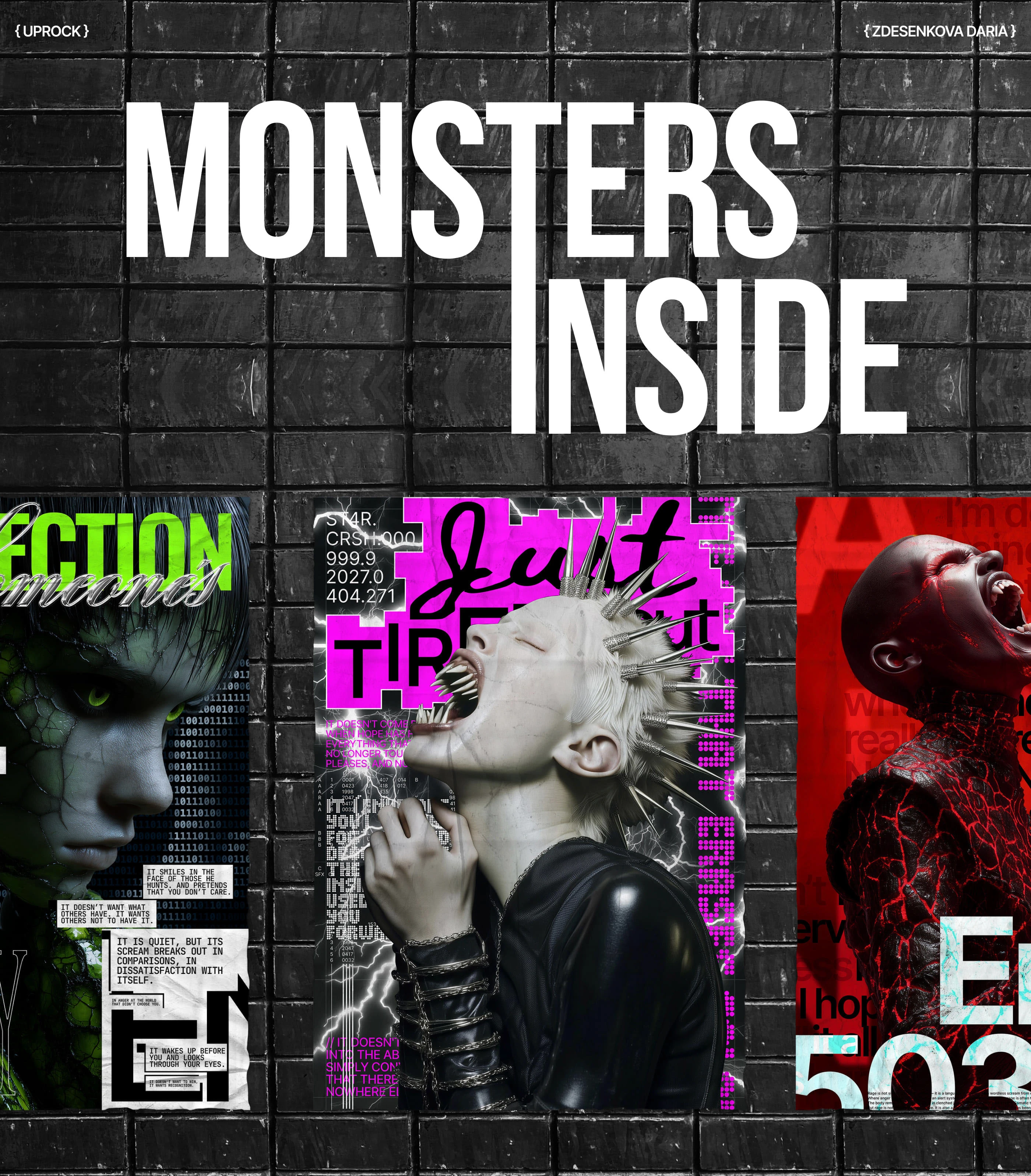 Poster collection | Monsters inside — Изображение №1 — Интерфейсы, Графика на Dprofile