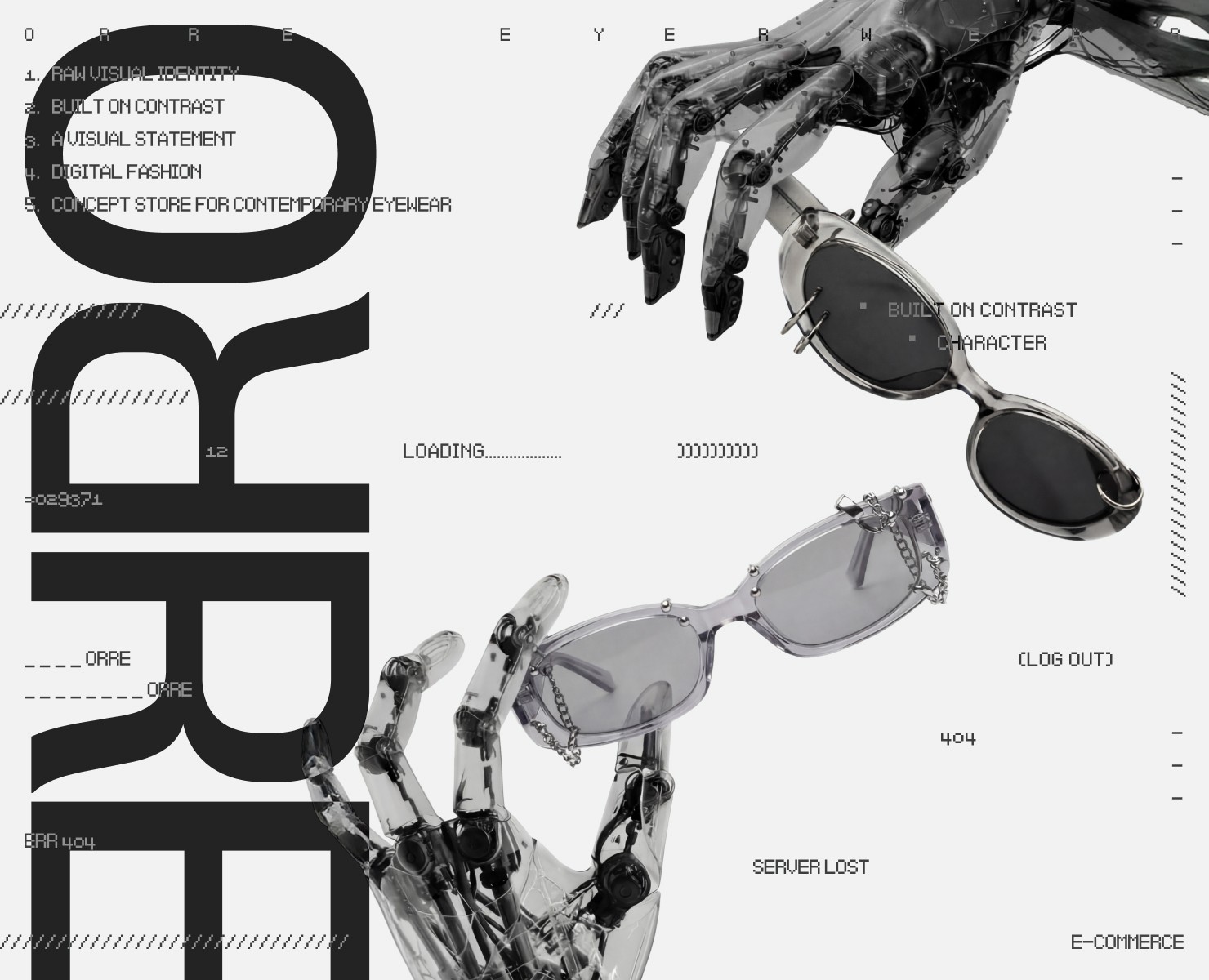 ORRE | Eyewear store | E-commerce — Интерфейсы, Брендинг на Dprofile