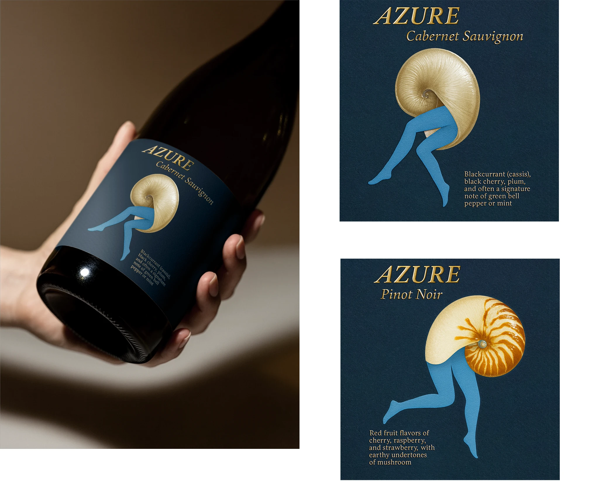 Azure wine — Изображение №5 — Брендинг, Графика на Dprofile