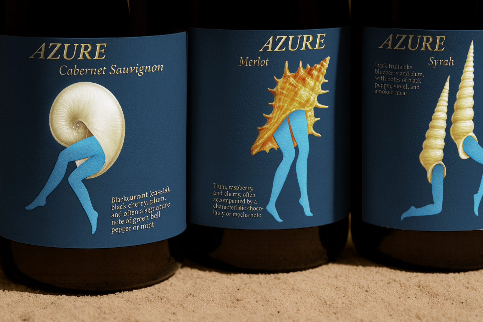 Azure wine — Изображение №3 — Брендинг, Графика на Dprofile