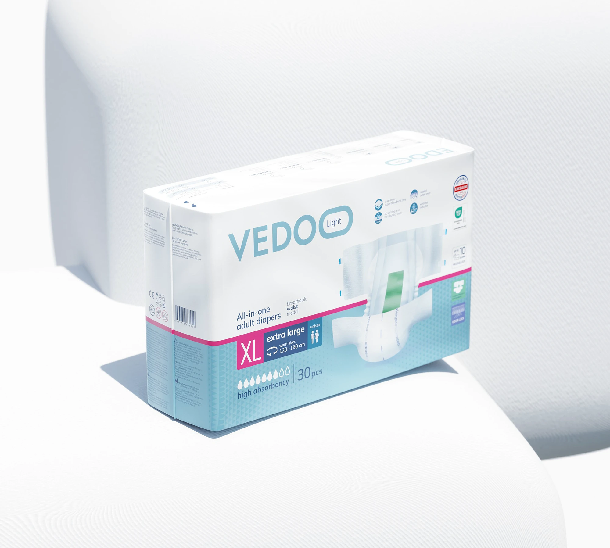 VEDOO SAFE | Adult Care Packaging Design — Изображение №12 — Брендинг, 3D на Dprofile