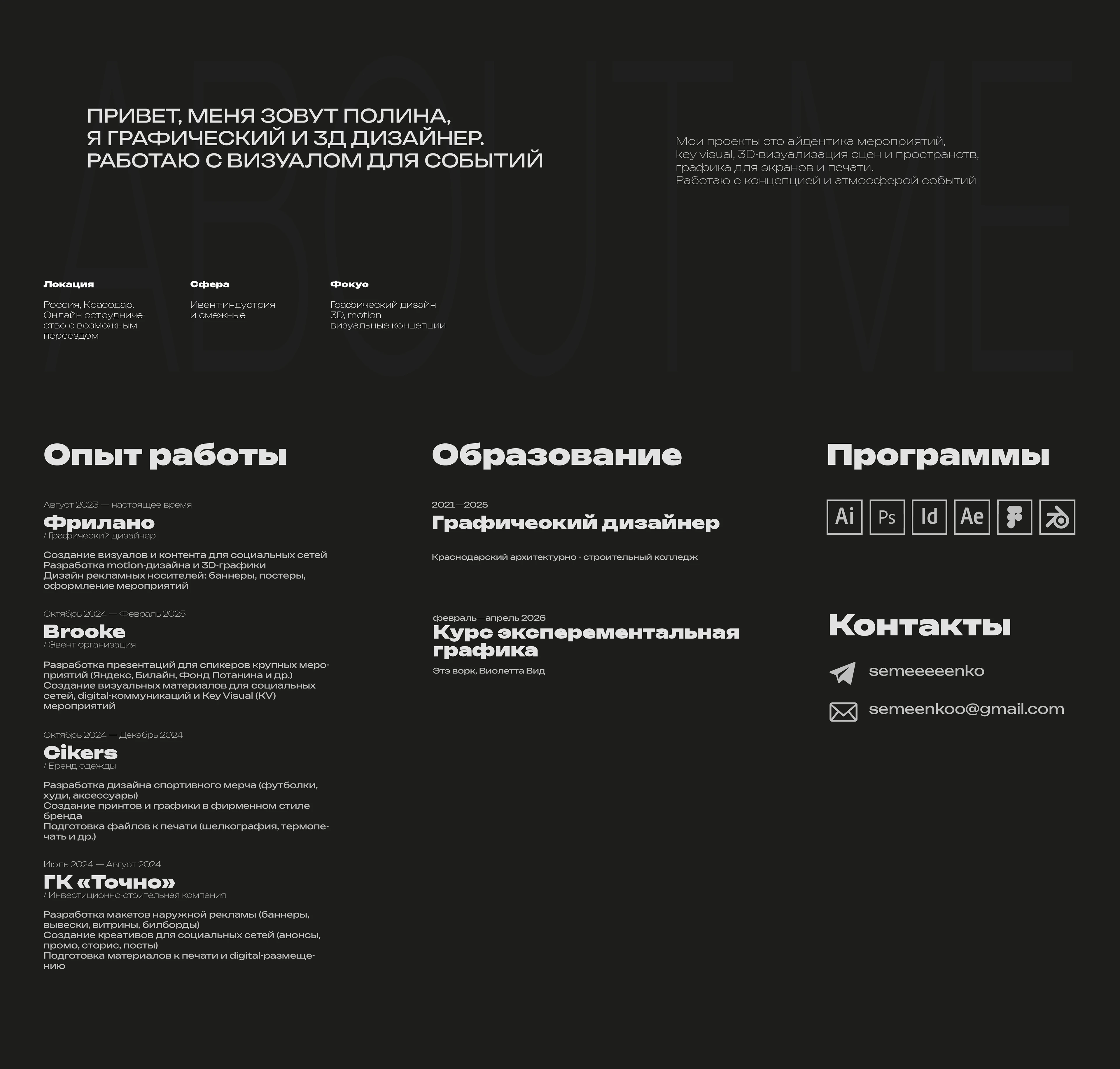 Портфолио Event Графический дизайнер — Изображение №2 — Графика, Анимация на Dprofile