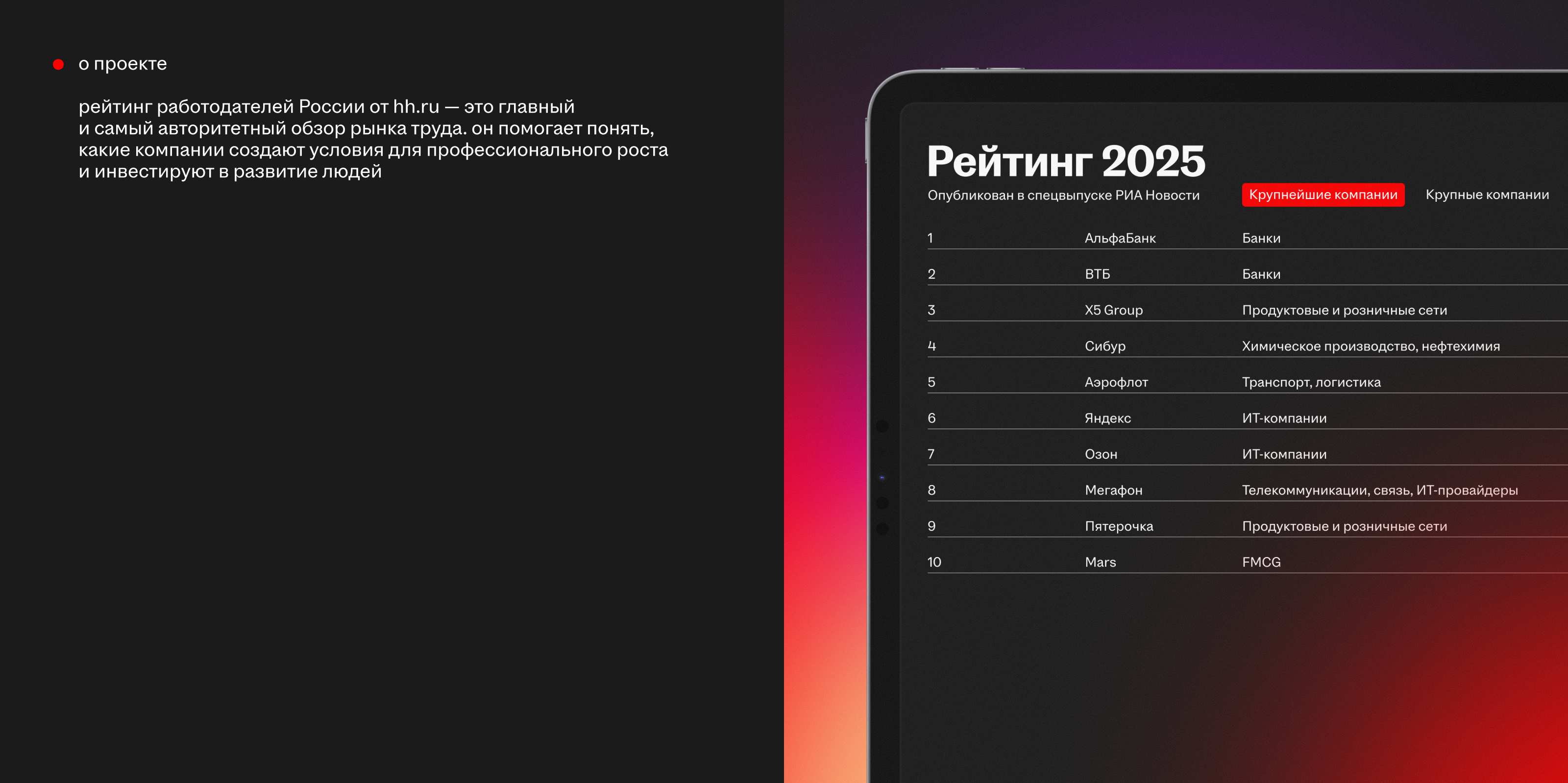 Рейтинг работодателей — ребрендинг — Изображение №2 — Интерфейсы, Брендинг на Dprofile