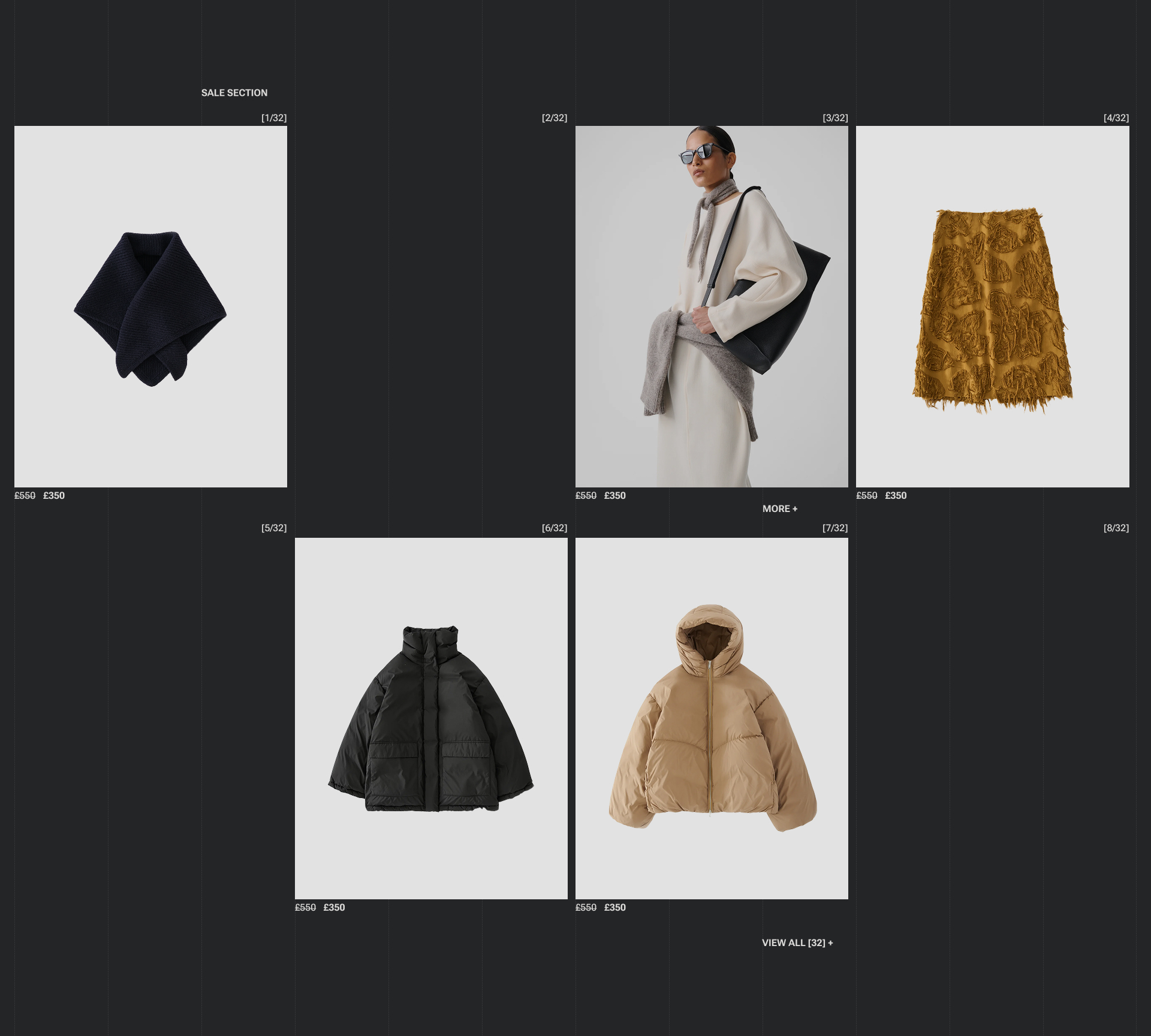 Studio Nicholson — концепт редизайна инернет-магазина — Изображение №2 — Интерфейсы, Анимация на Dprofile